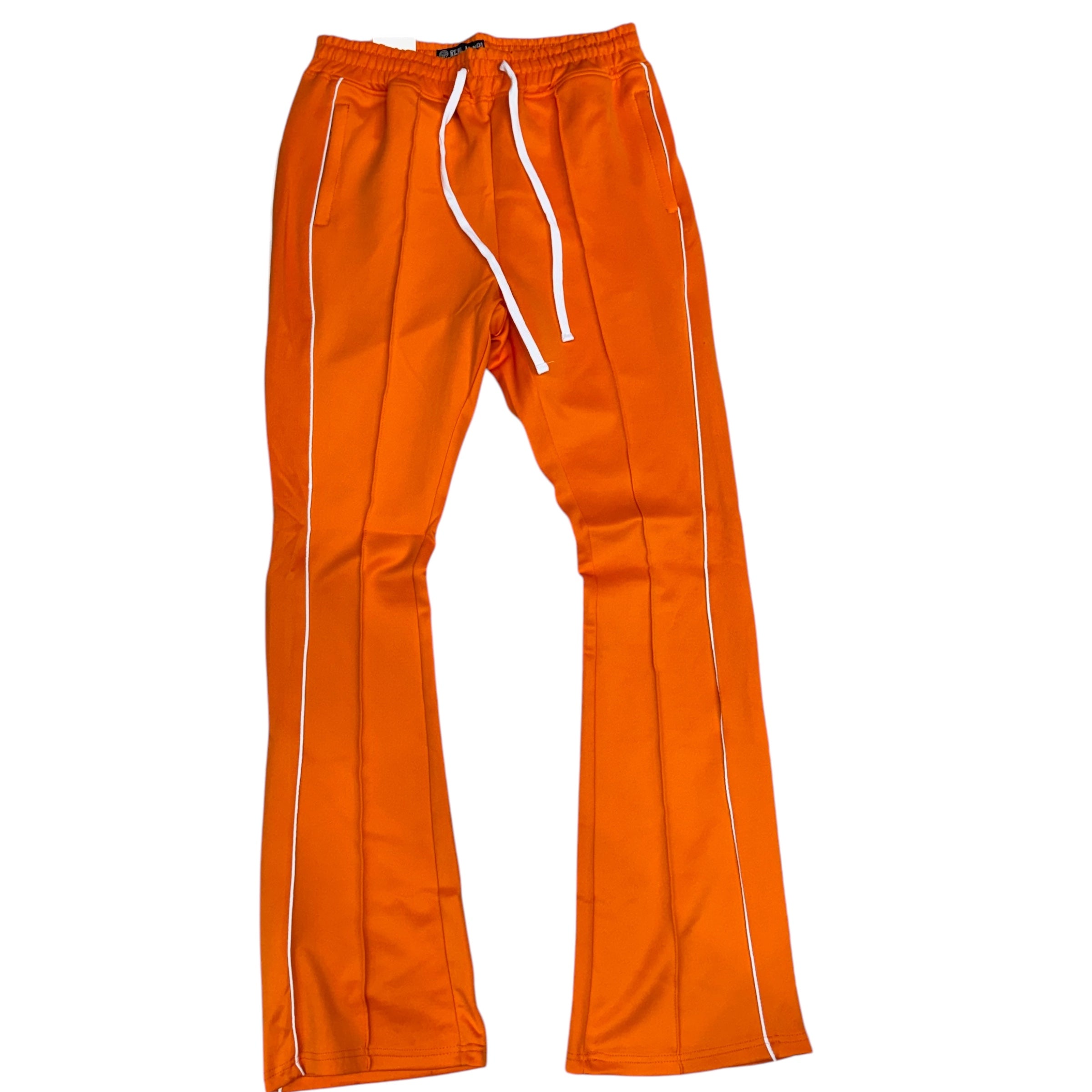 Rebel Stacked Flare Track pants Orange 470