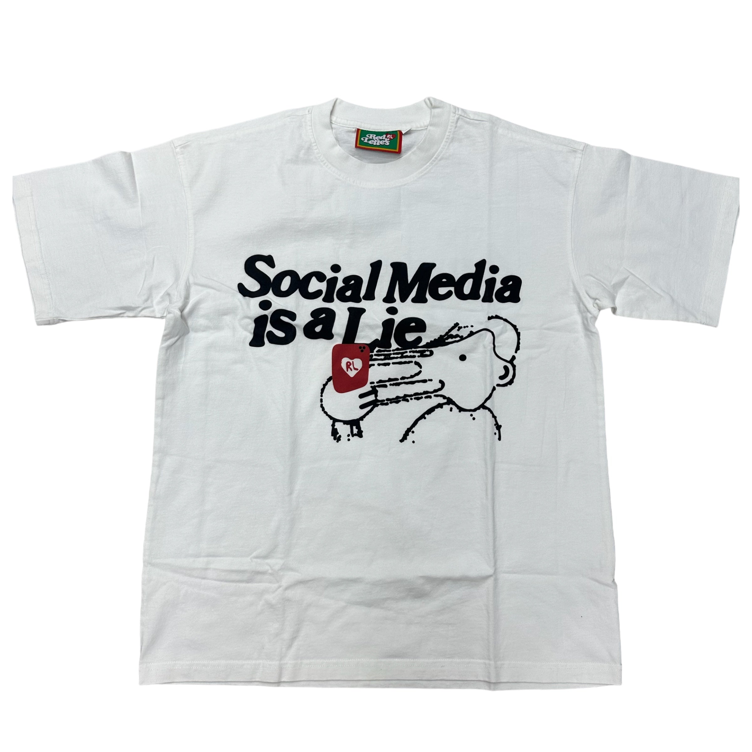 Red Letters vintage OverSize IG Tee white