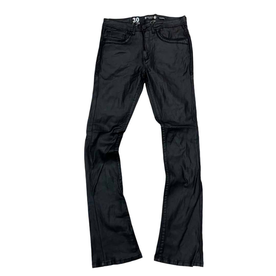 W Stacked Waxed “double stitched” Denim Black m8291T