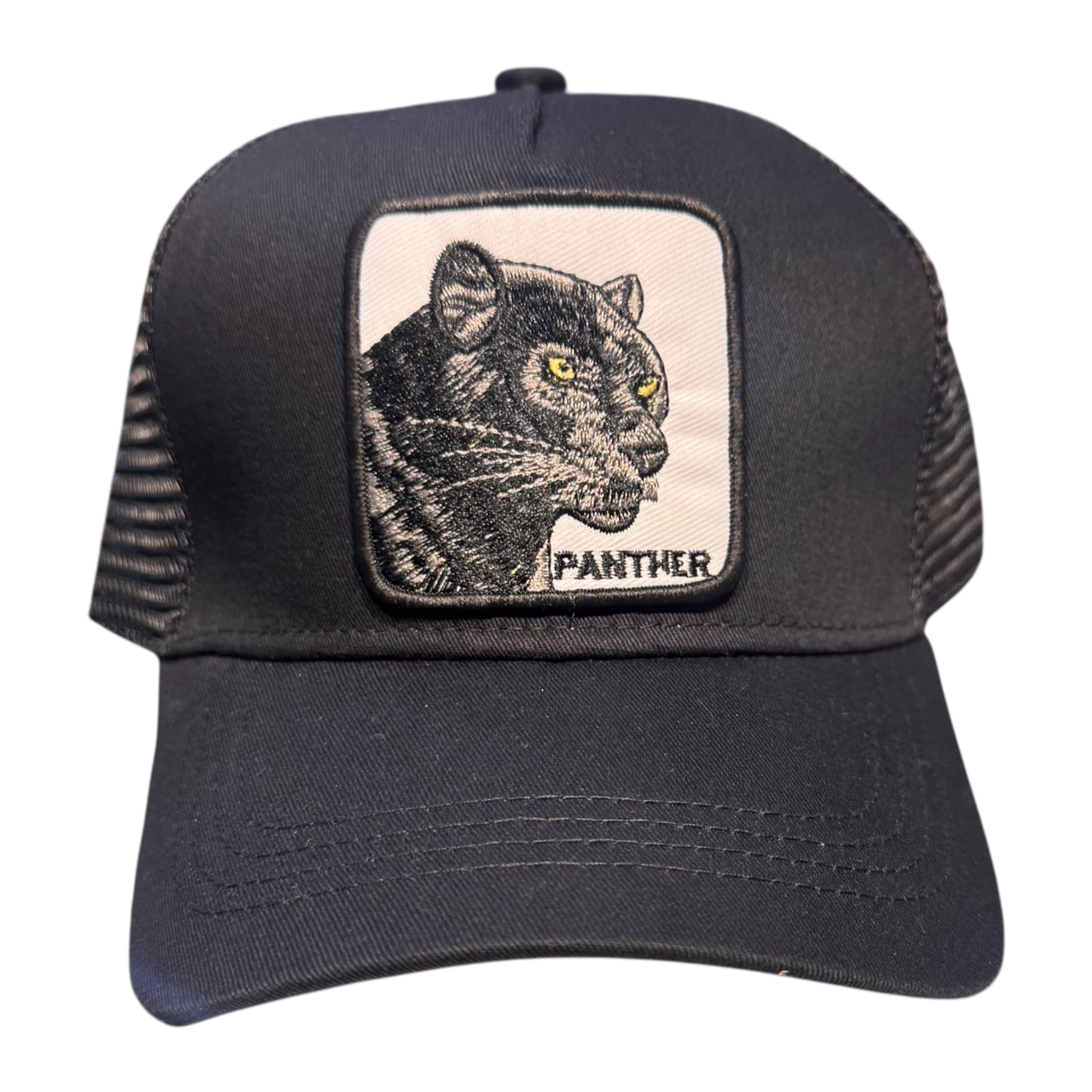 PC Panther Trucker Hat Black