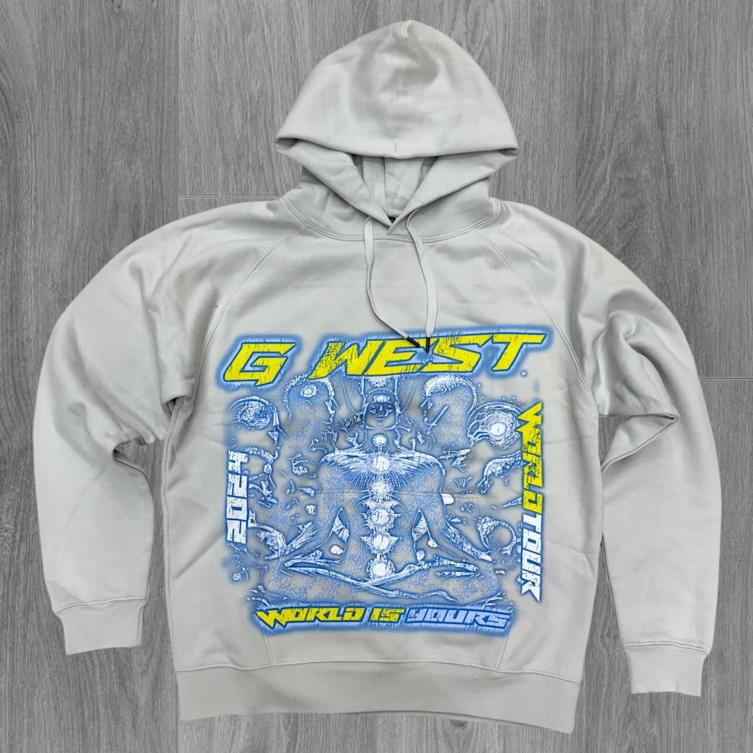 World Is Yours Hoodie Grey 9109