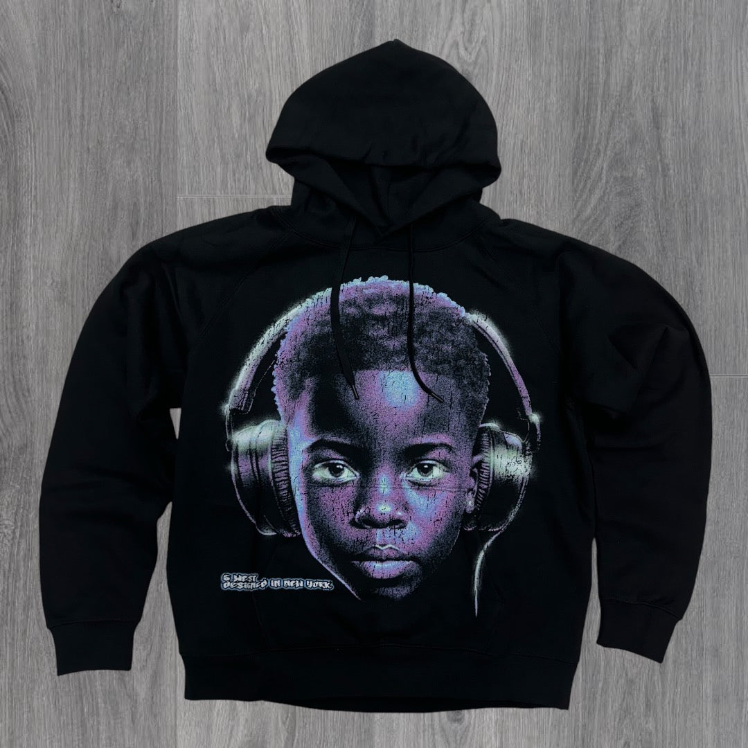 Riding Solo Heavy Weight Hoodie Black