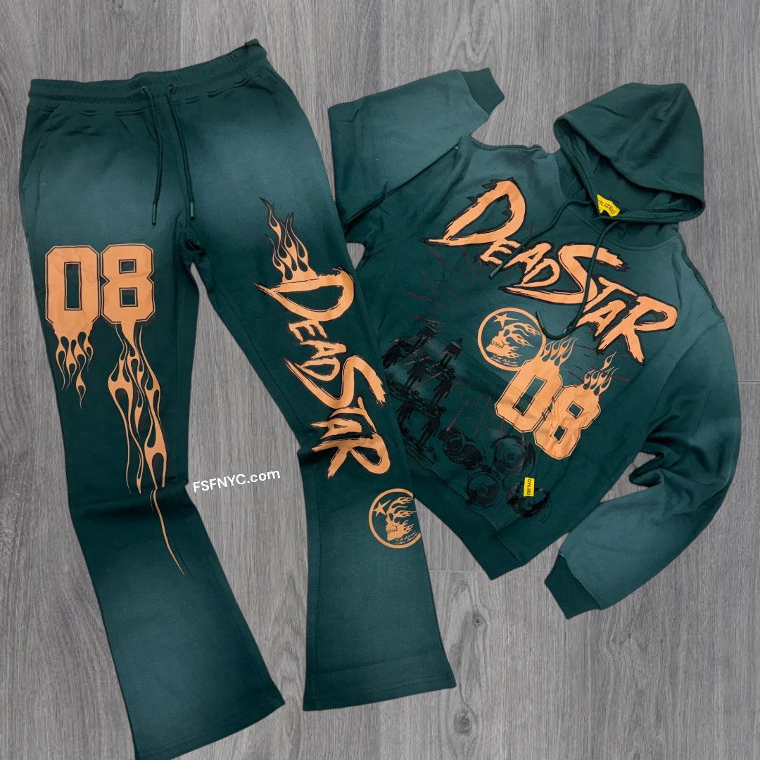 Civil Stacked Road To Paradise Sweat Suit Pine Green 6114 6113