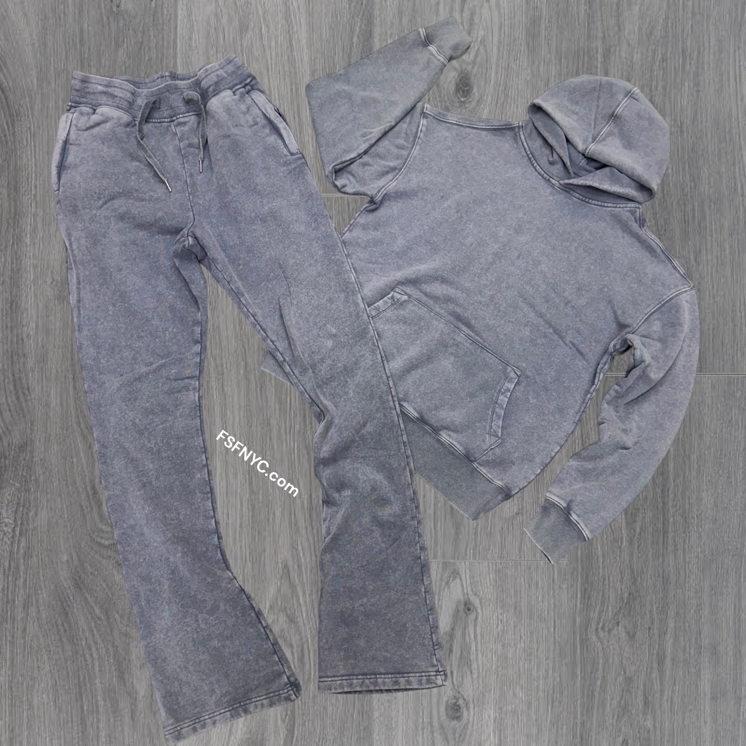 ARM Stacked ACID Heavy Weight SweatSuit Steel Grey