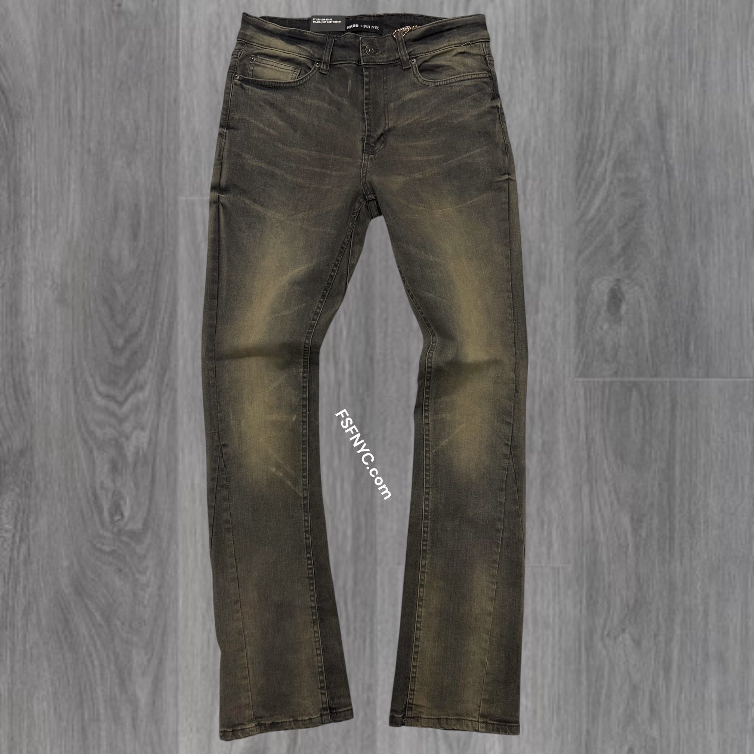 NARR - Stacked Fit Plain Denim - Tint Grey Robert - 80445