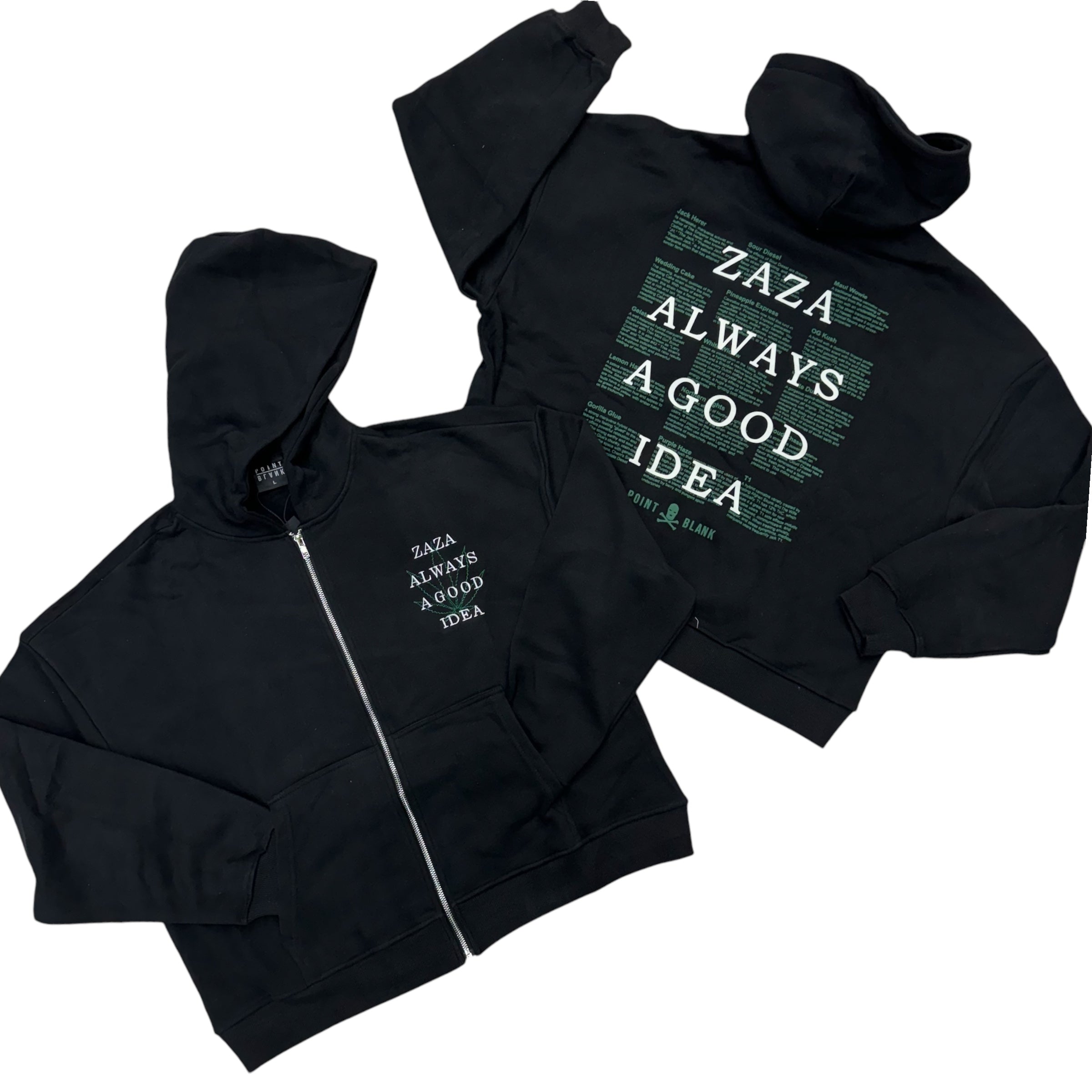 Point Blank Zaza “crop” Hoodie Black