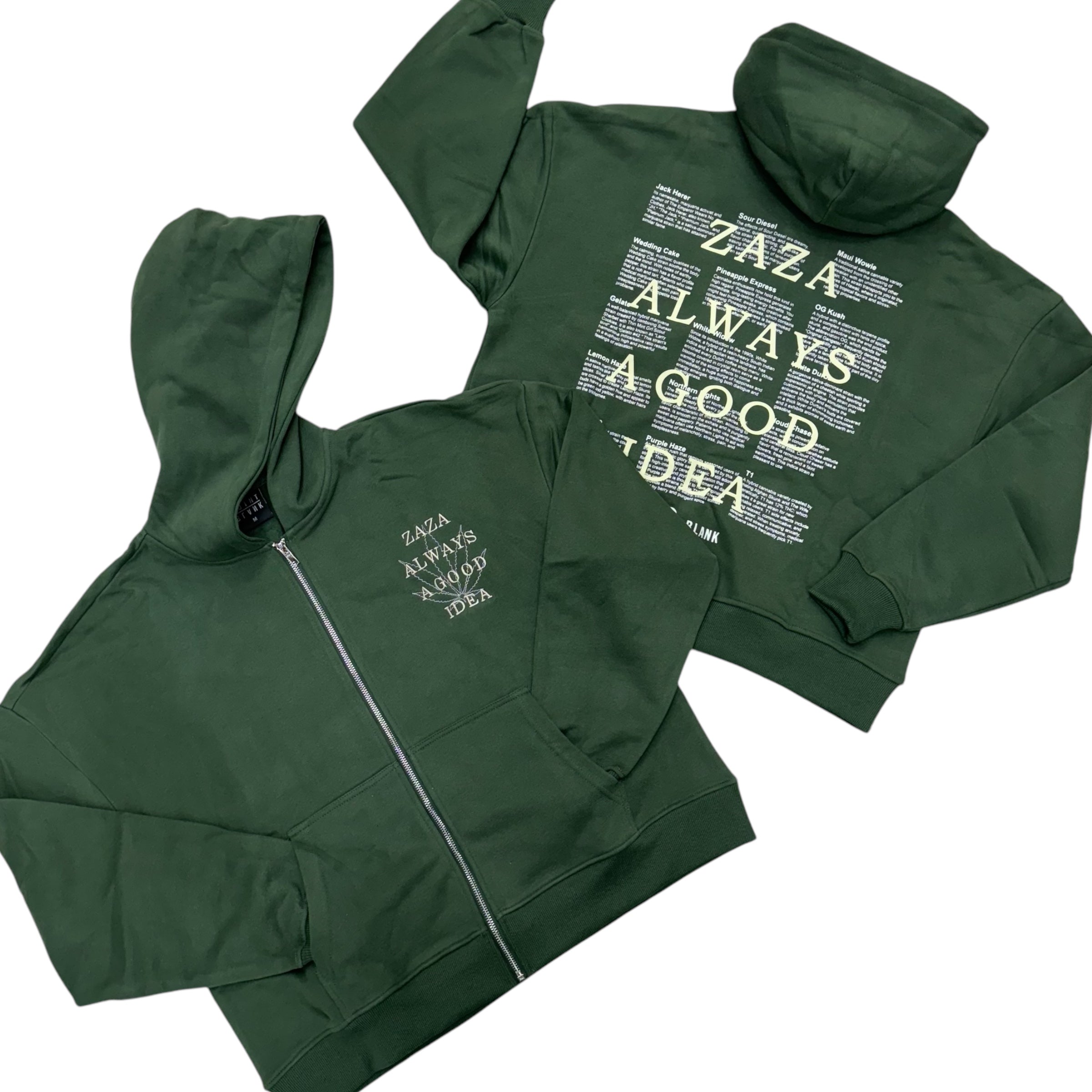 Point Blank Zaza “crop” Hoodie Olive