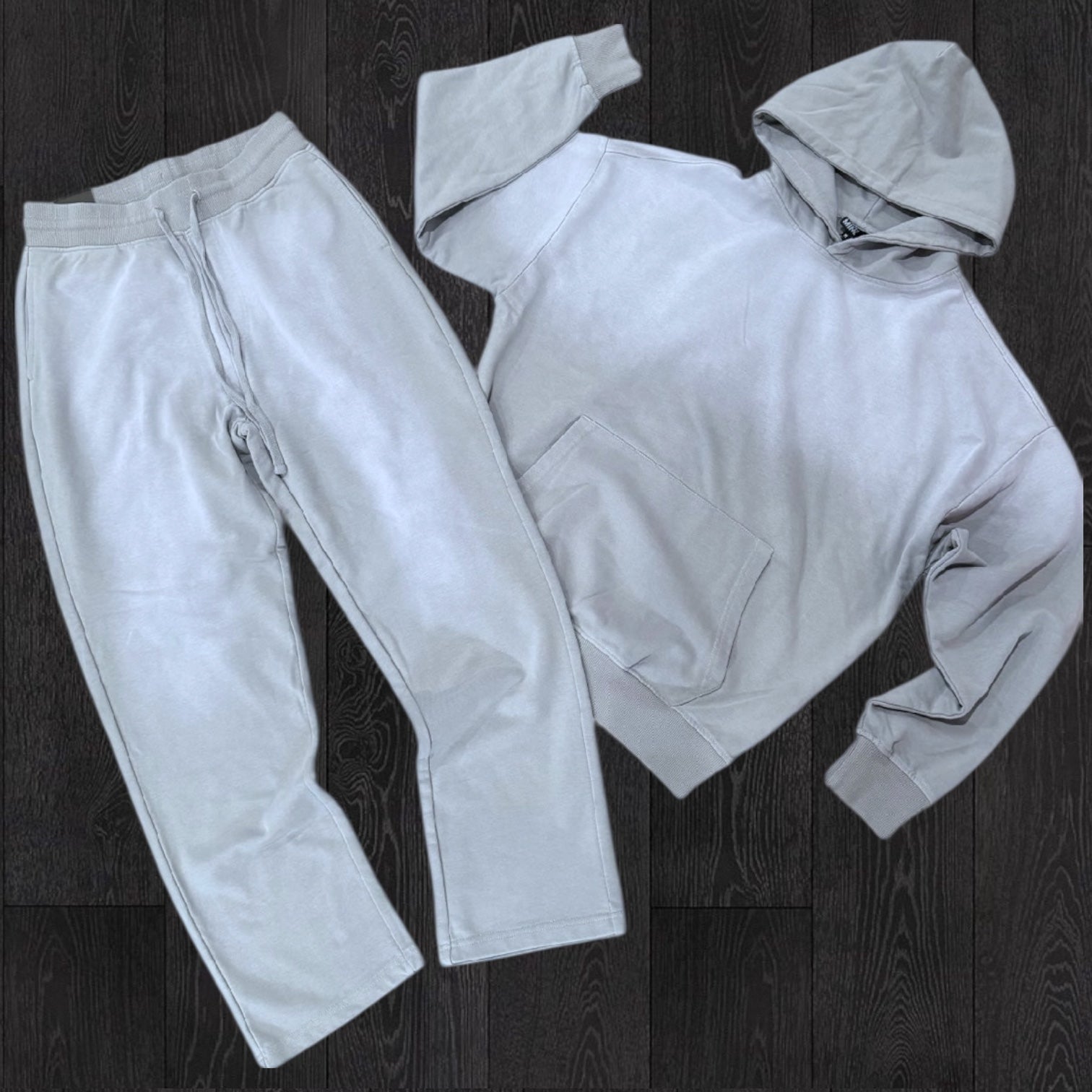 R - Fade Wash SweatSuit  - Grey - 885