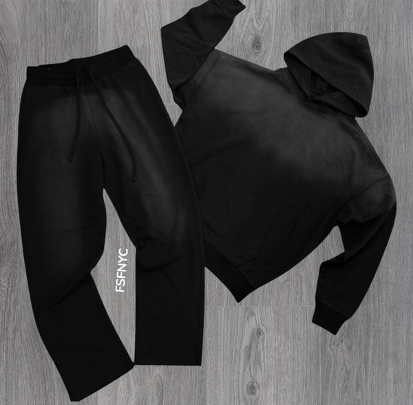 ennoy CREW SWEAT SET UP（BLACK×BLACK）　XL ENNOY PROFESSIONAL CREW SWEAT SET UP M