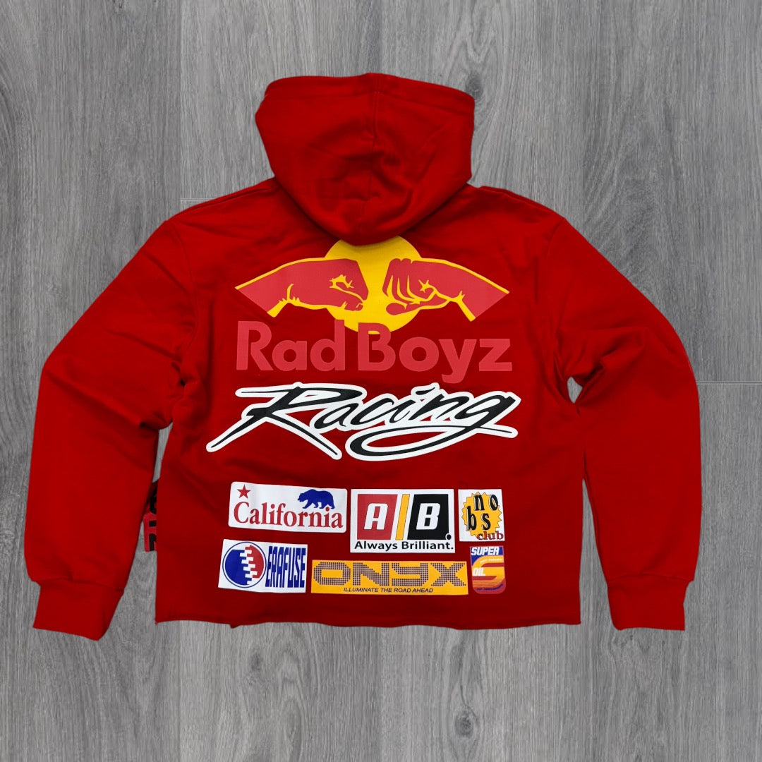 RAD Cut Off R Hoodie Red