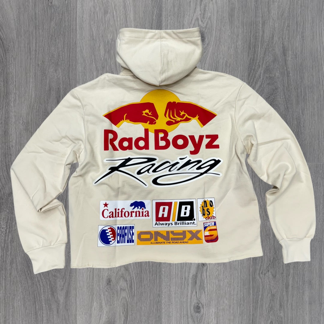 RAD Cut Off R Hoodie Cream