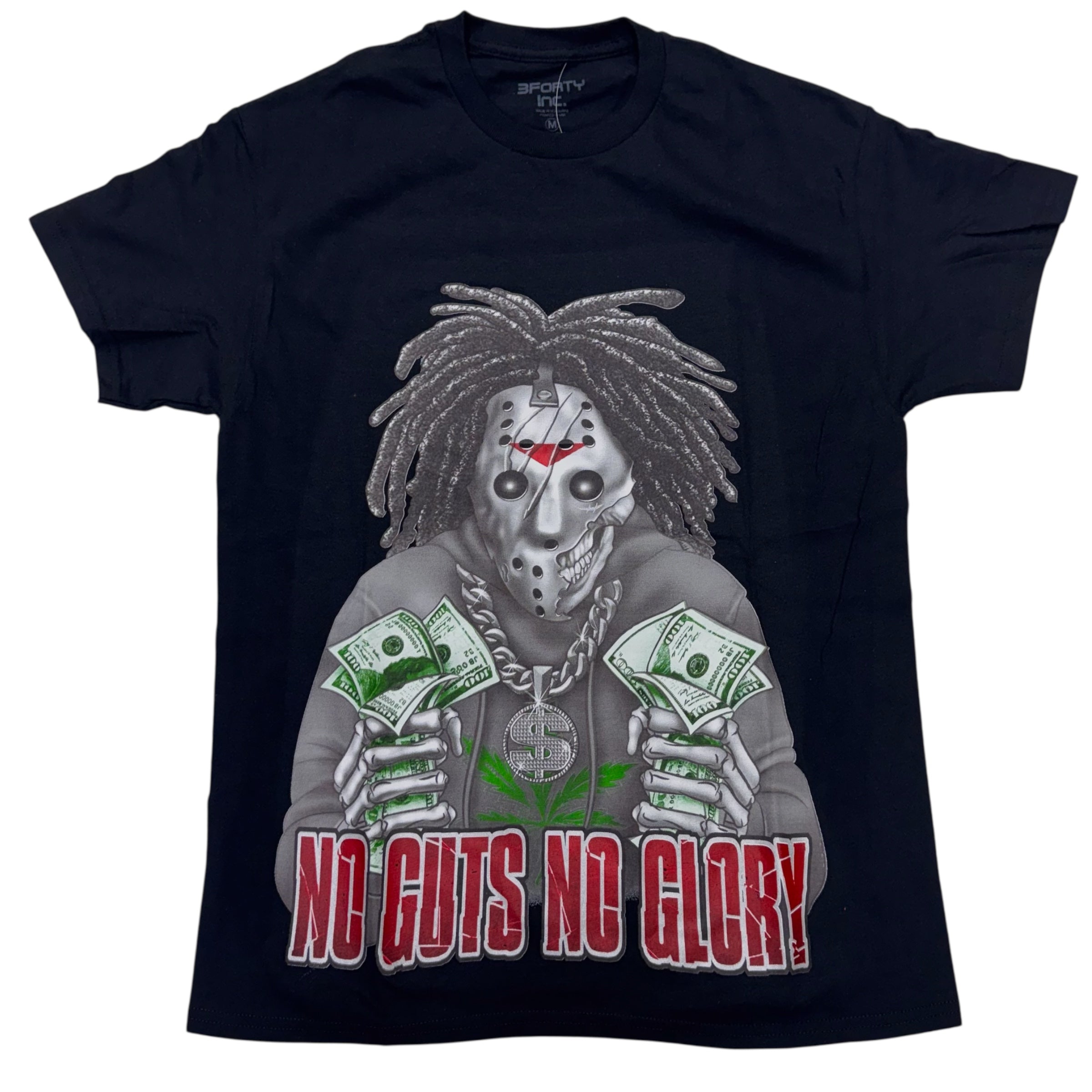 PC No Guts No Glory T-Shirt Black