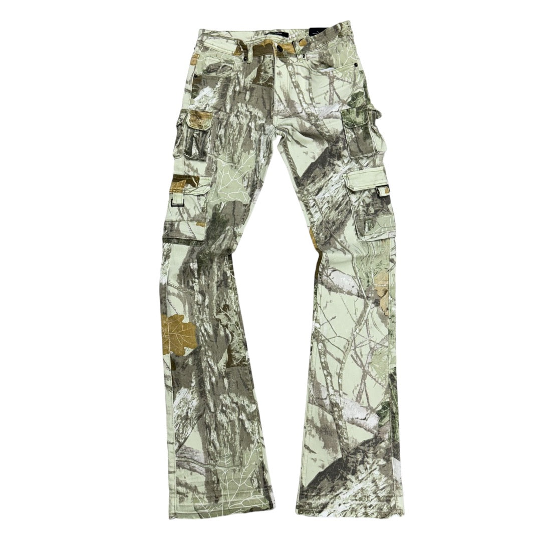 stacked Forest Camo Denim 2045B