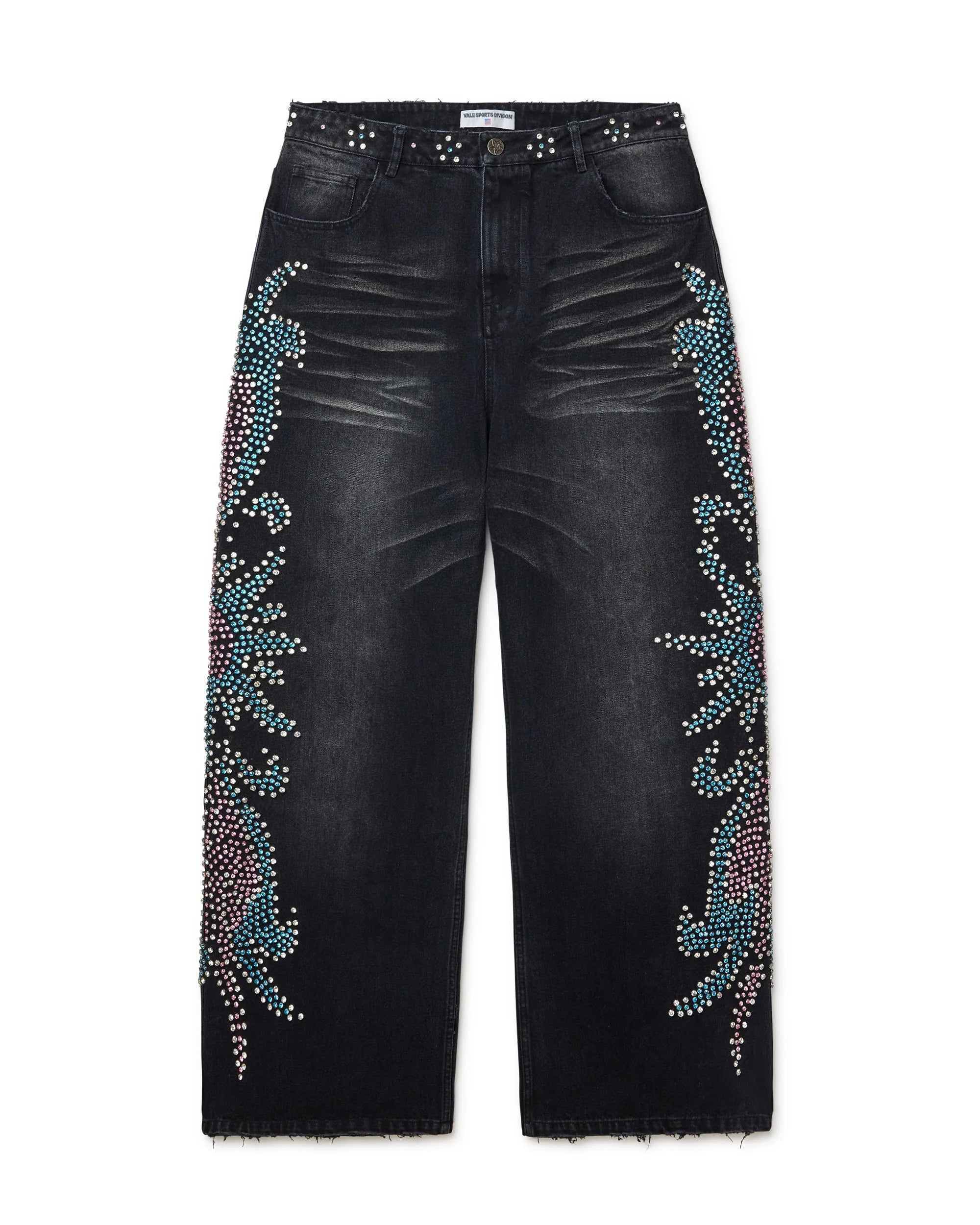 Vale - Crystal Oversized Baggy Denim