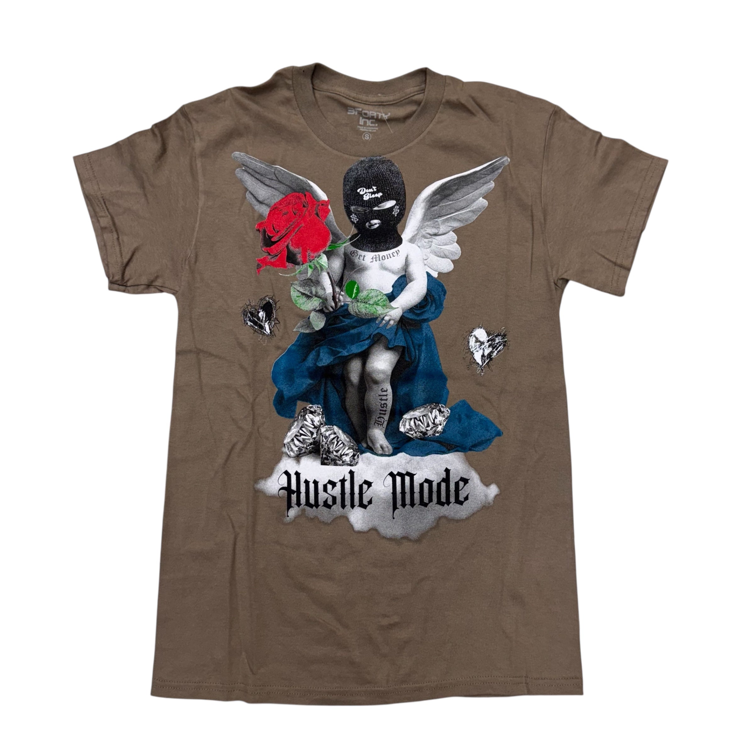 PC Hustle Mode  T-Shirt Taupe