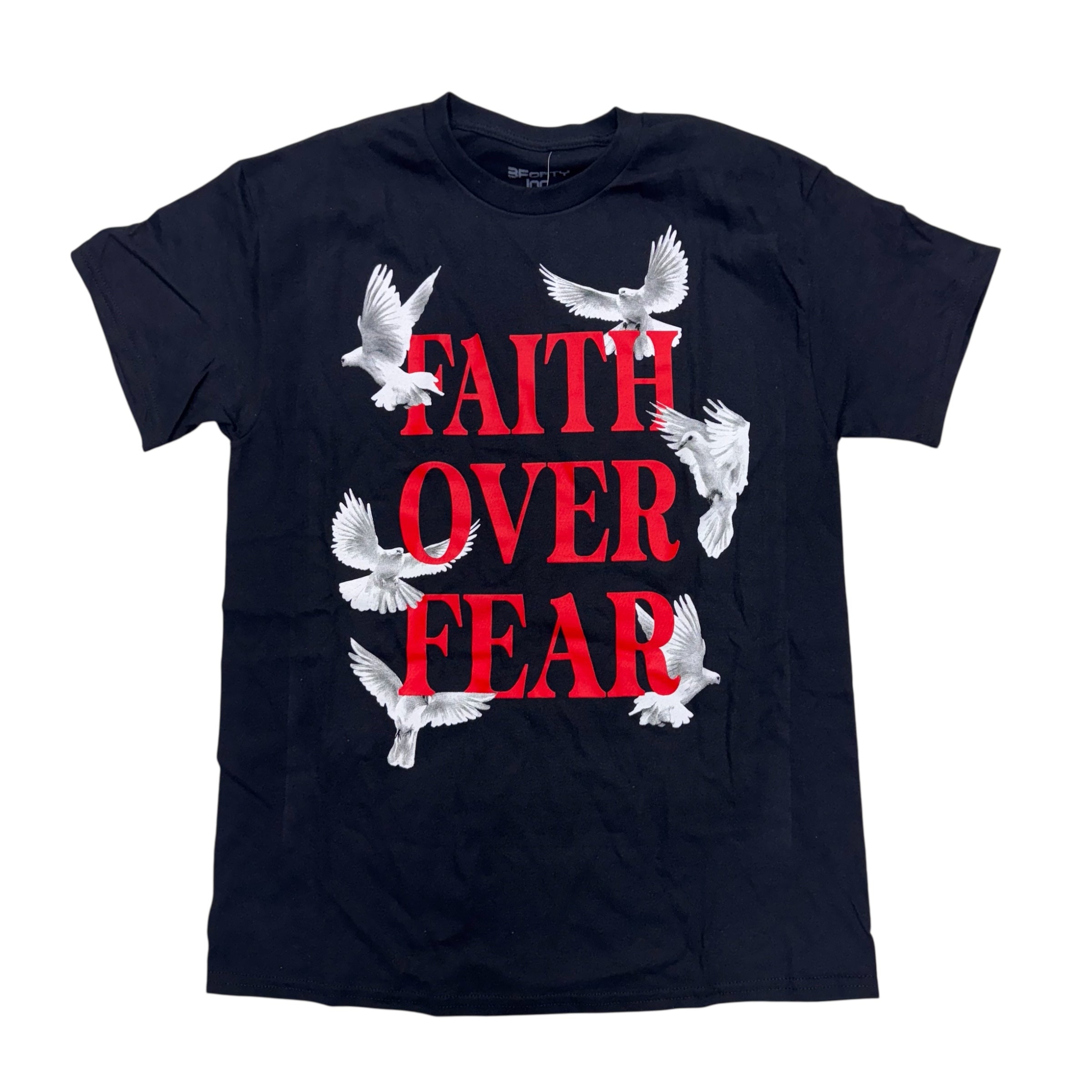 PC Faith Over Fear T-Shirt Black