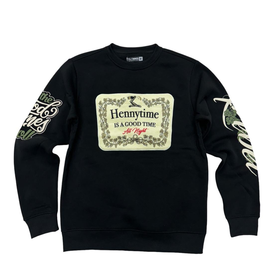 Hennytime Crew Sweatshirt Black 345