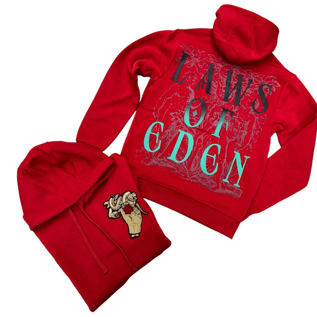 Laws Of Eden Hoodie Red 323