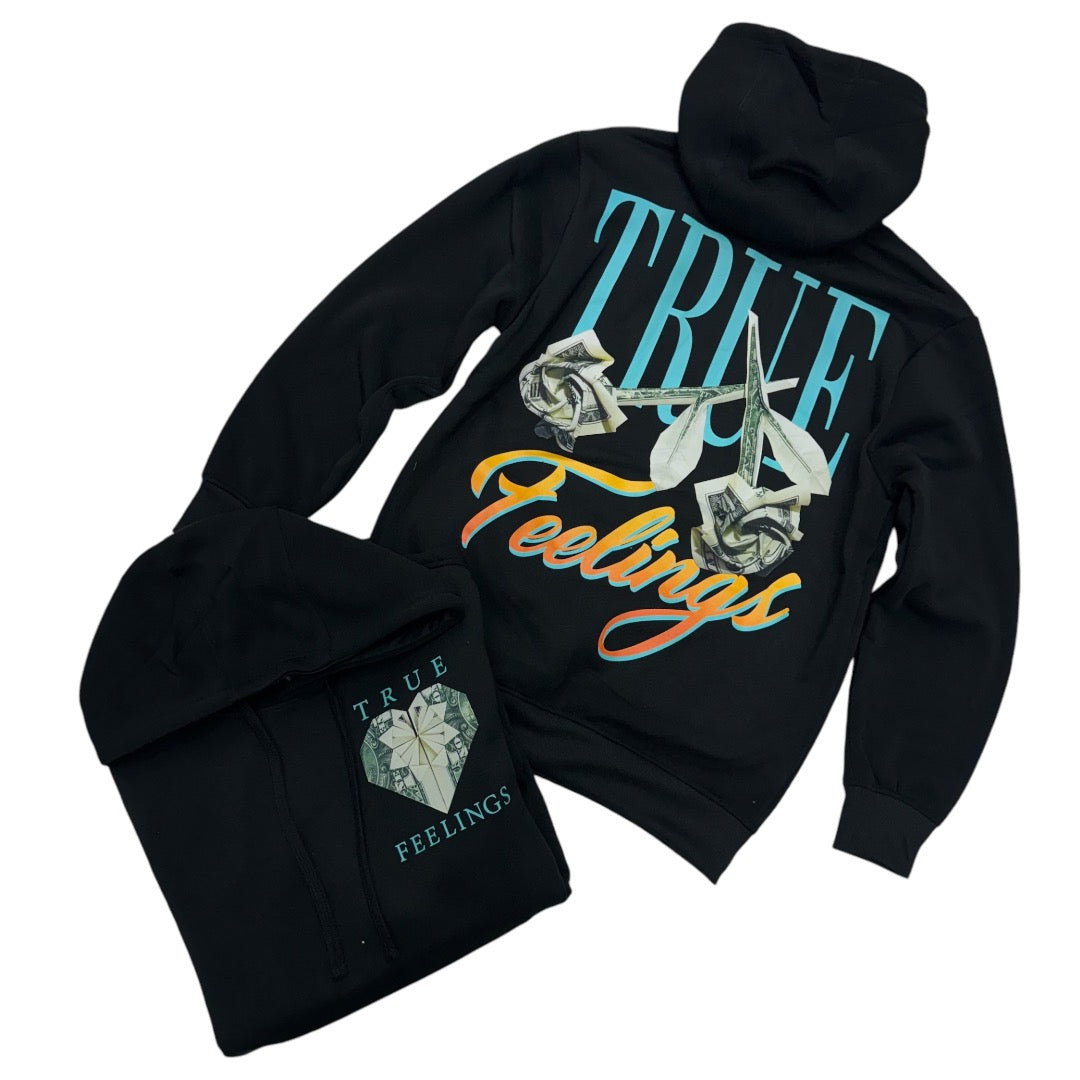 True Feelings Hoodie Black 333