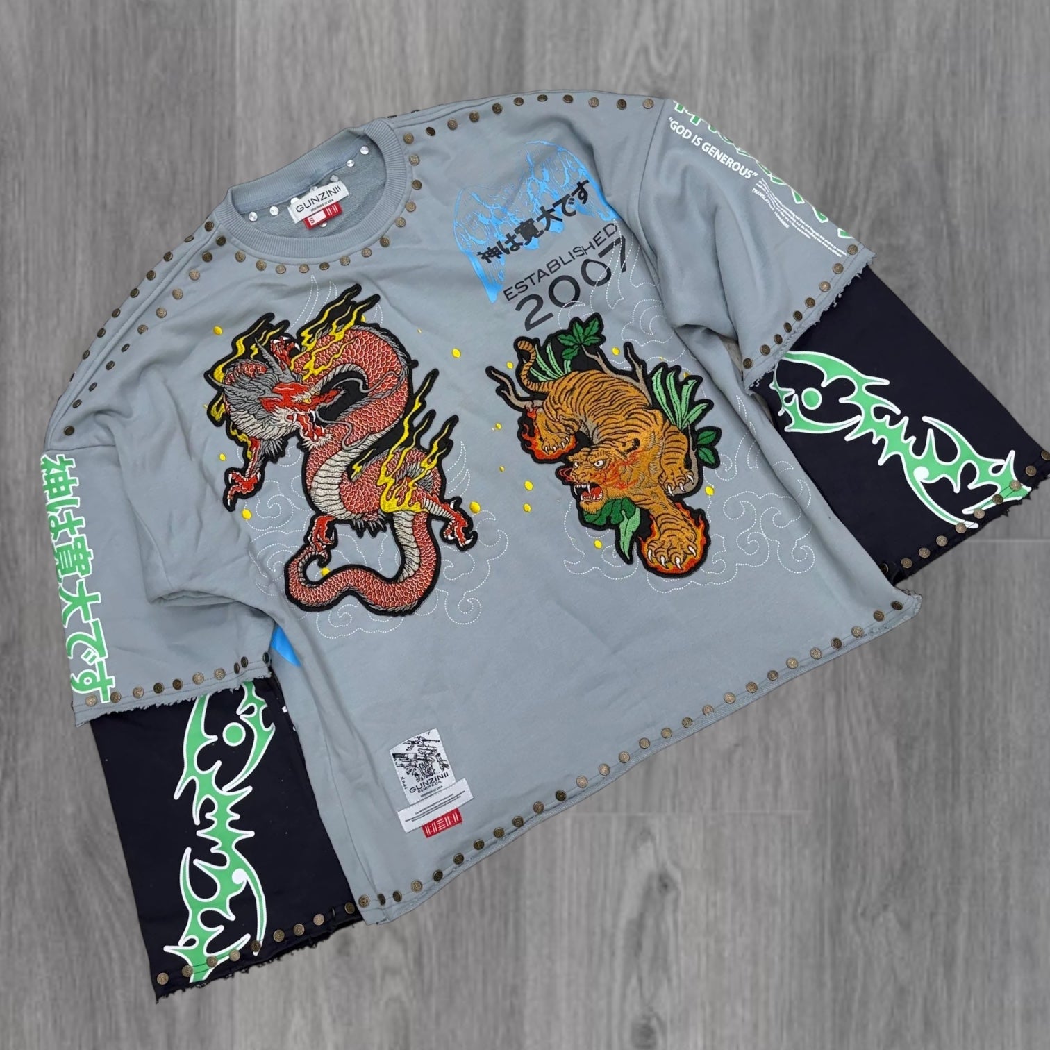 Gunzini - Lunar Crew Top - Grey - Gz853