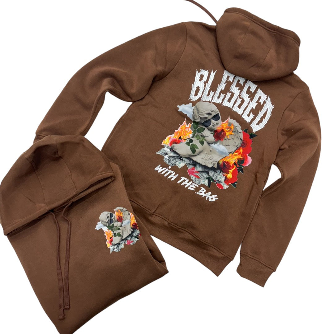 Blessed Hoodie Brown 334