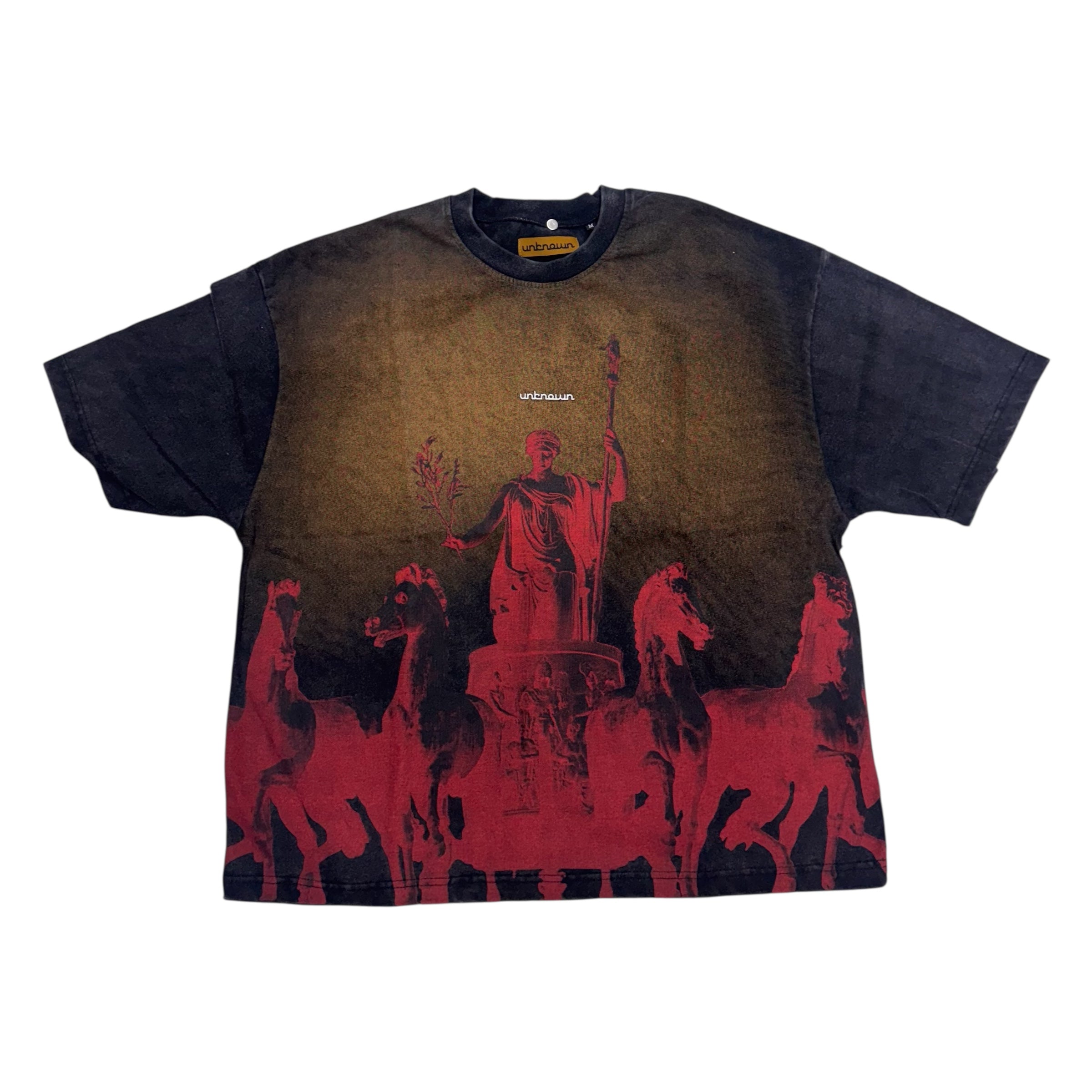 Unknown Heavy Weight T-Shirt Black/Red 4315