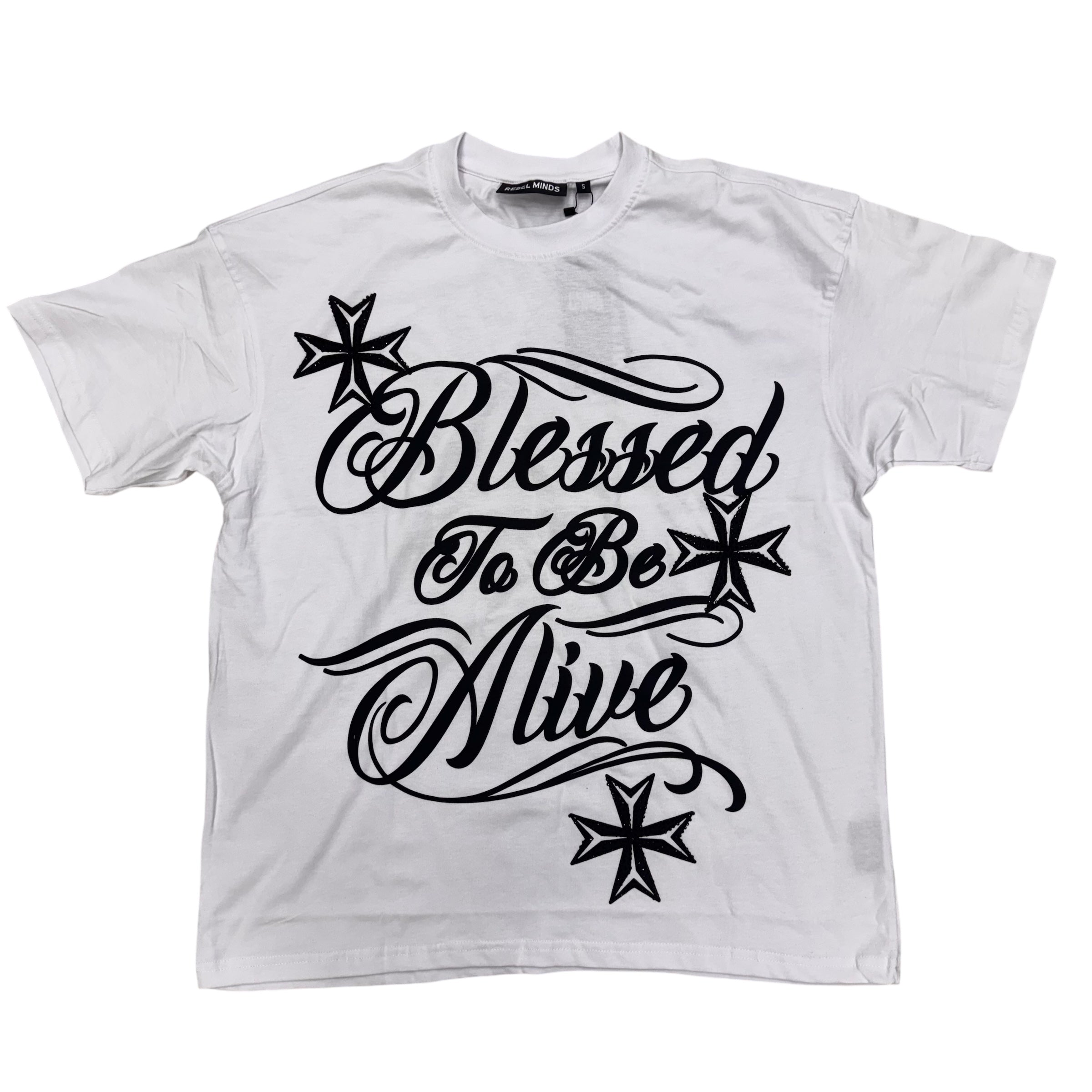 Rebel Blessed T-shirt White 166