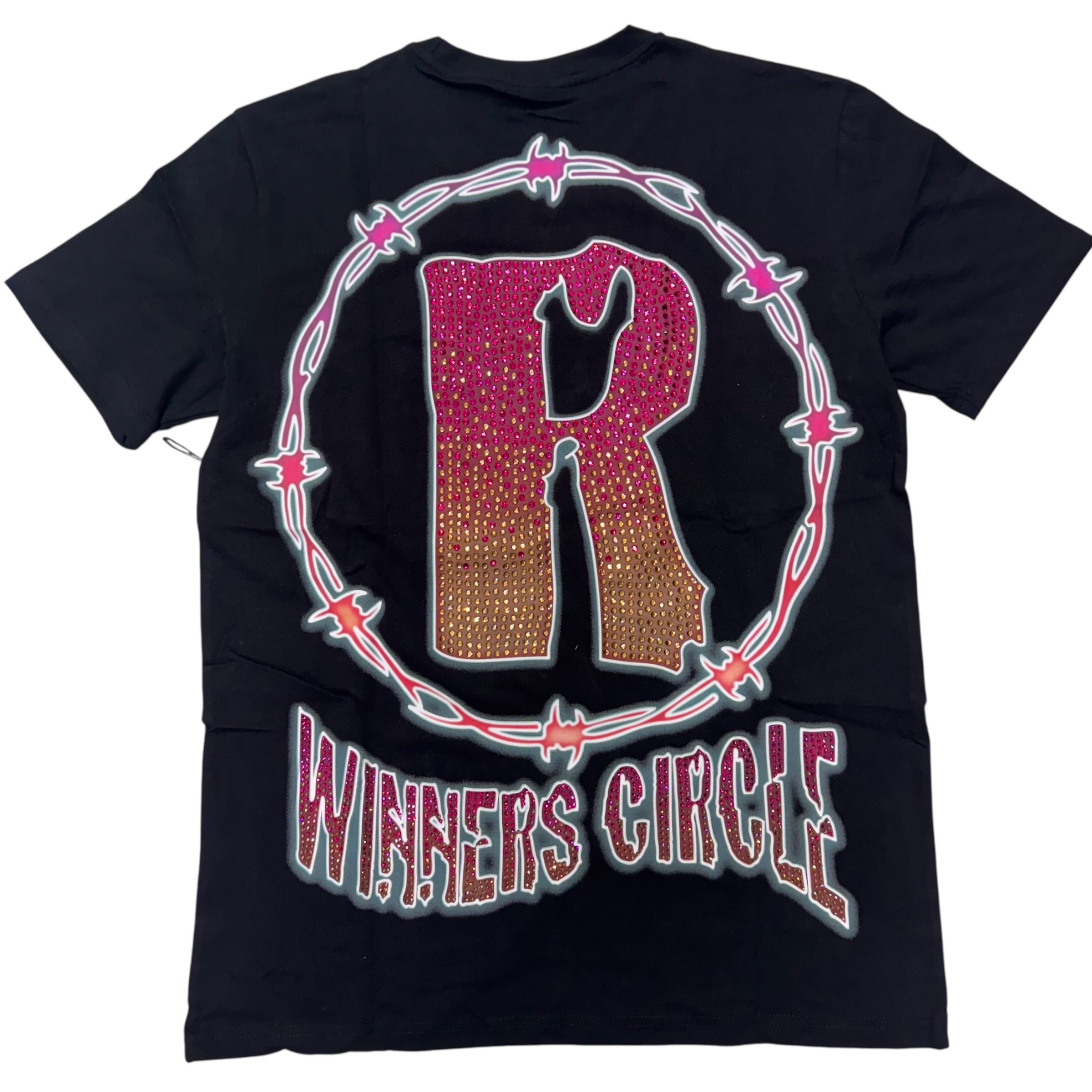 RadBoyz Rhinestone Winners Circle Premium T-Shirt Black 104