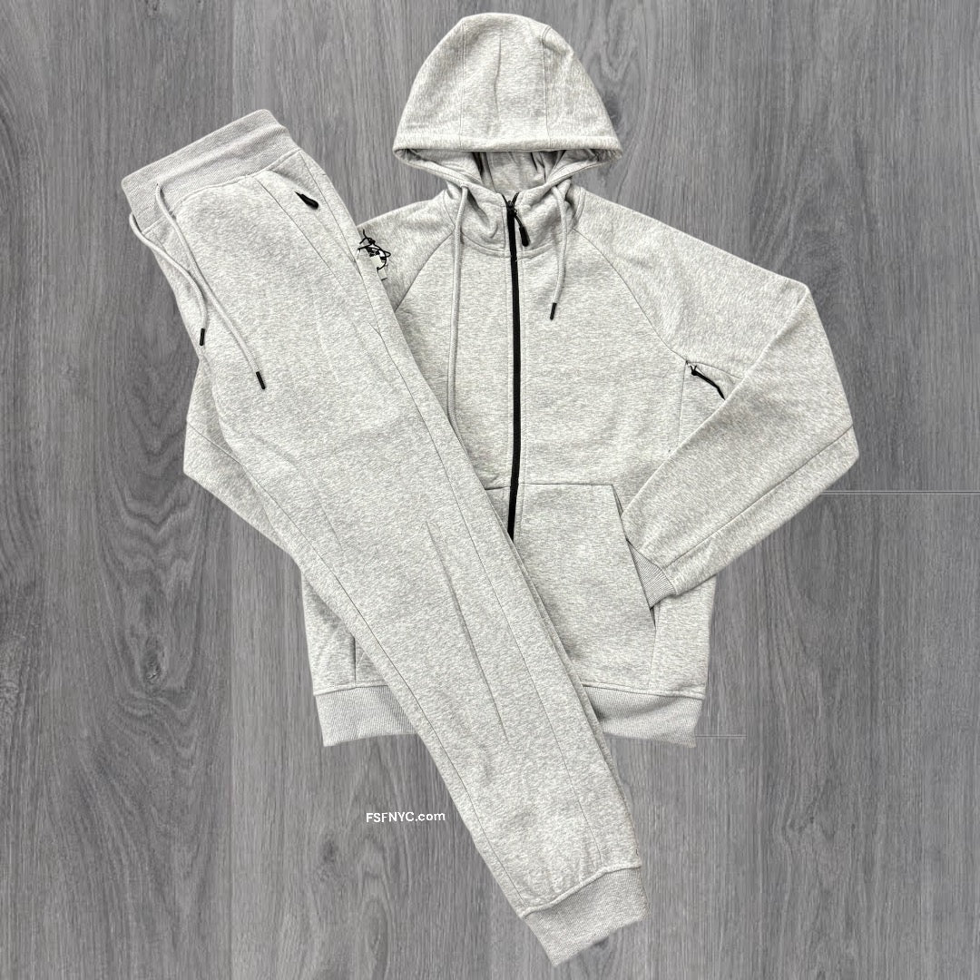 Narr Classic UpTown Zip Up Sweat Suit Grey 1080