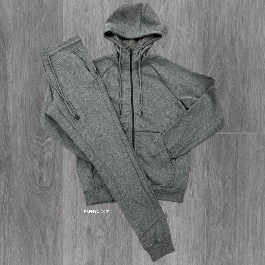 Narr Classic UpTown Zip Up Sweat Suit Charcoal 1080