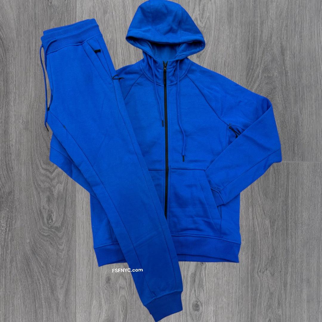 Narr Classic UpTown Zip Up Sweat Suit Royal 1080