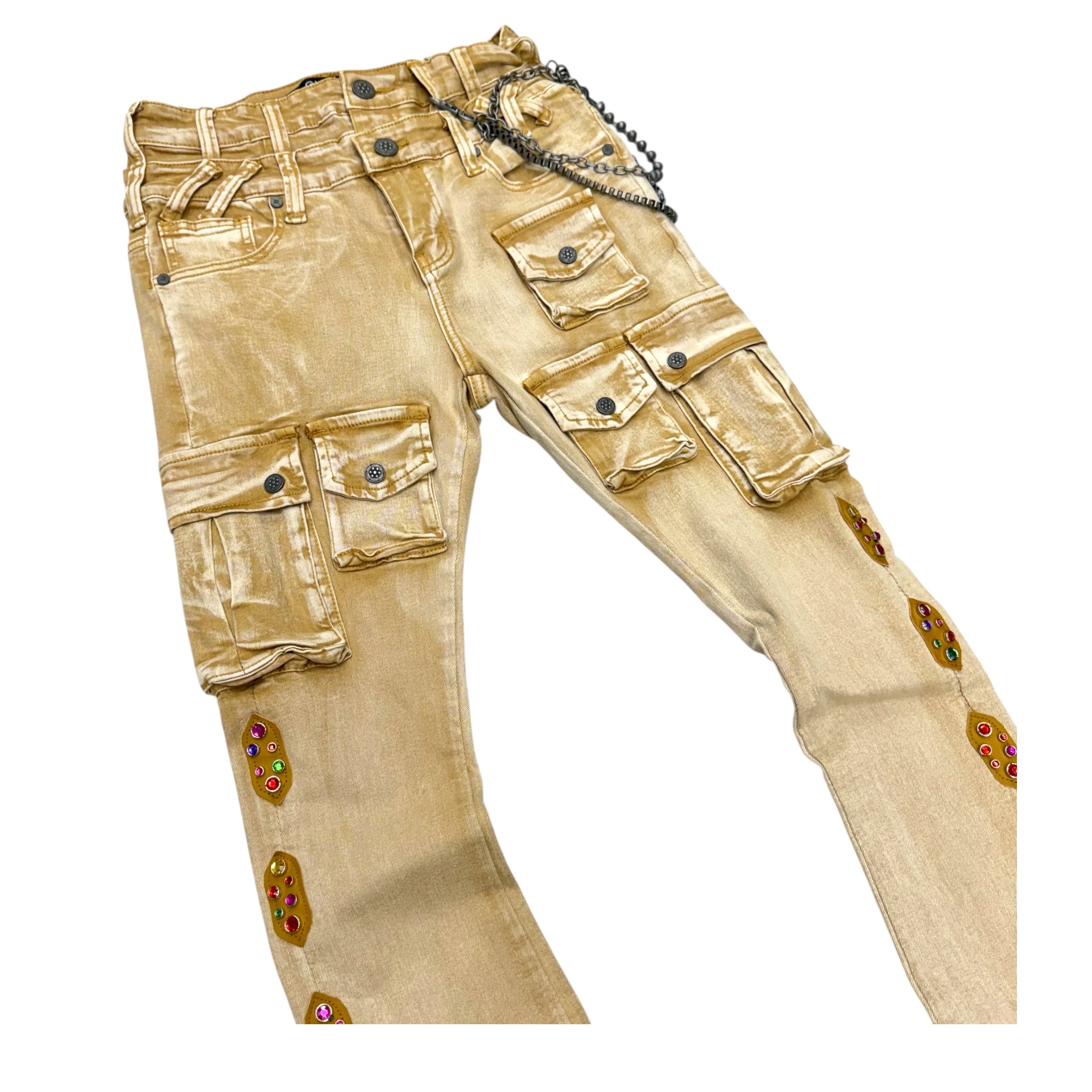 Gunzinii Stacked Utility Denim  Tan GZ636