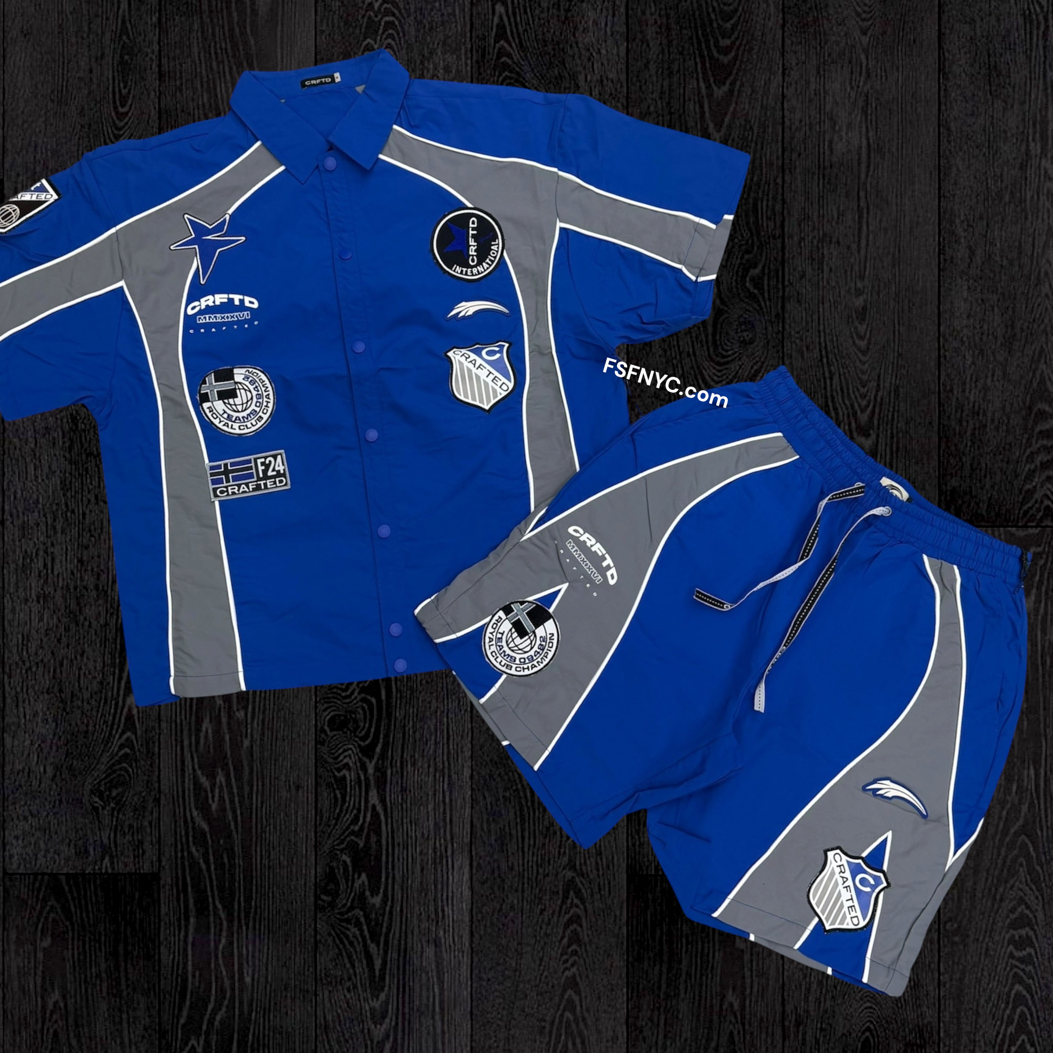 Crafted - WindBreaker Short Set - Royal Blue 577 578