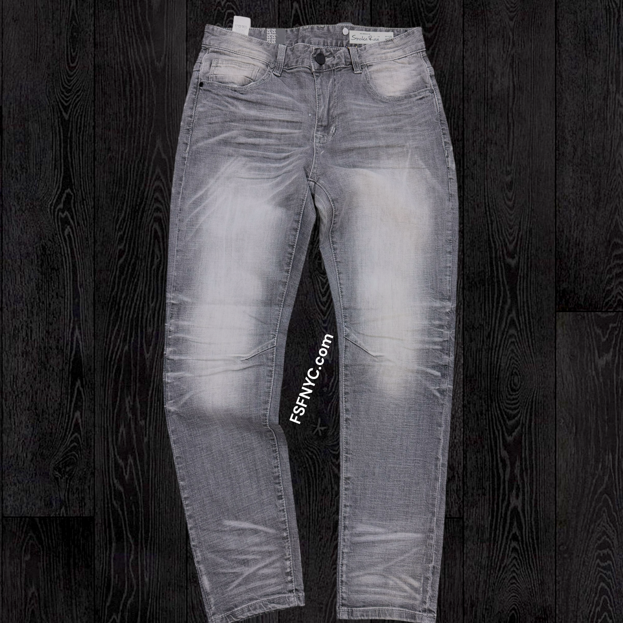 Rise - Plain Slim Fit Denim - Norwood Grey S102
