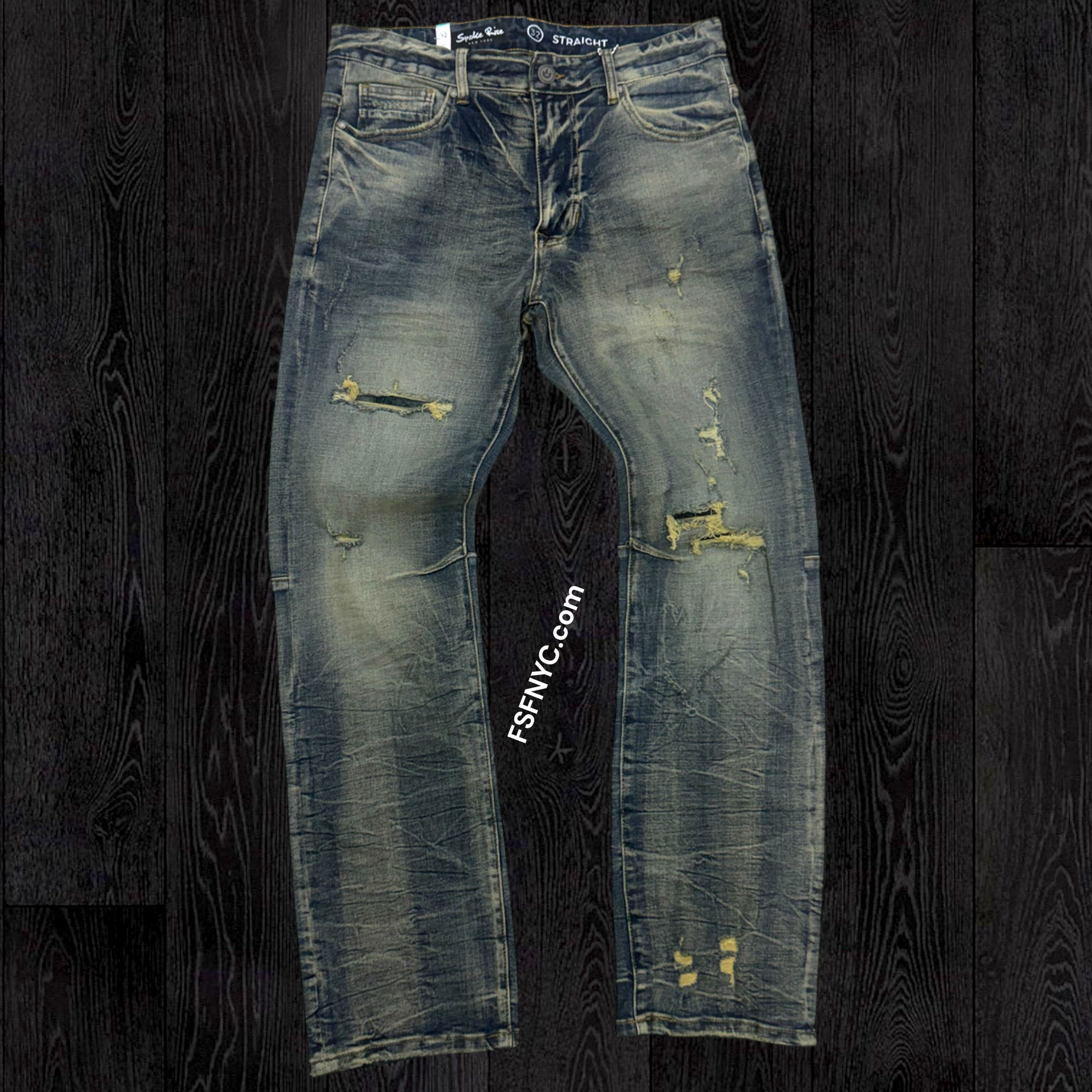 Rise - wisker effect Denim - Vail.B - 25508