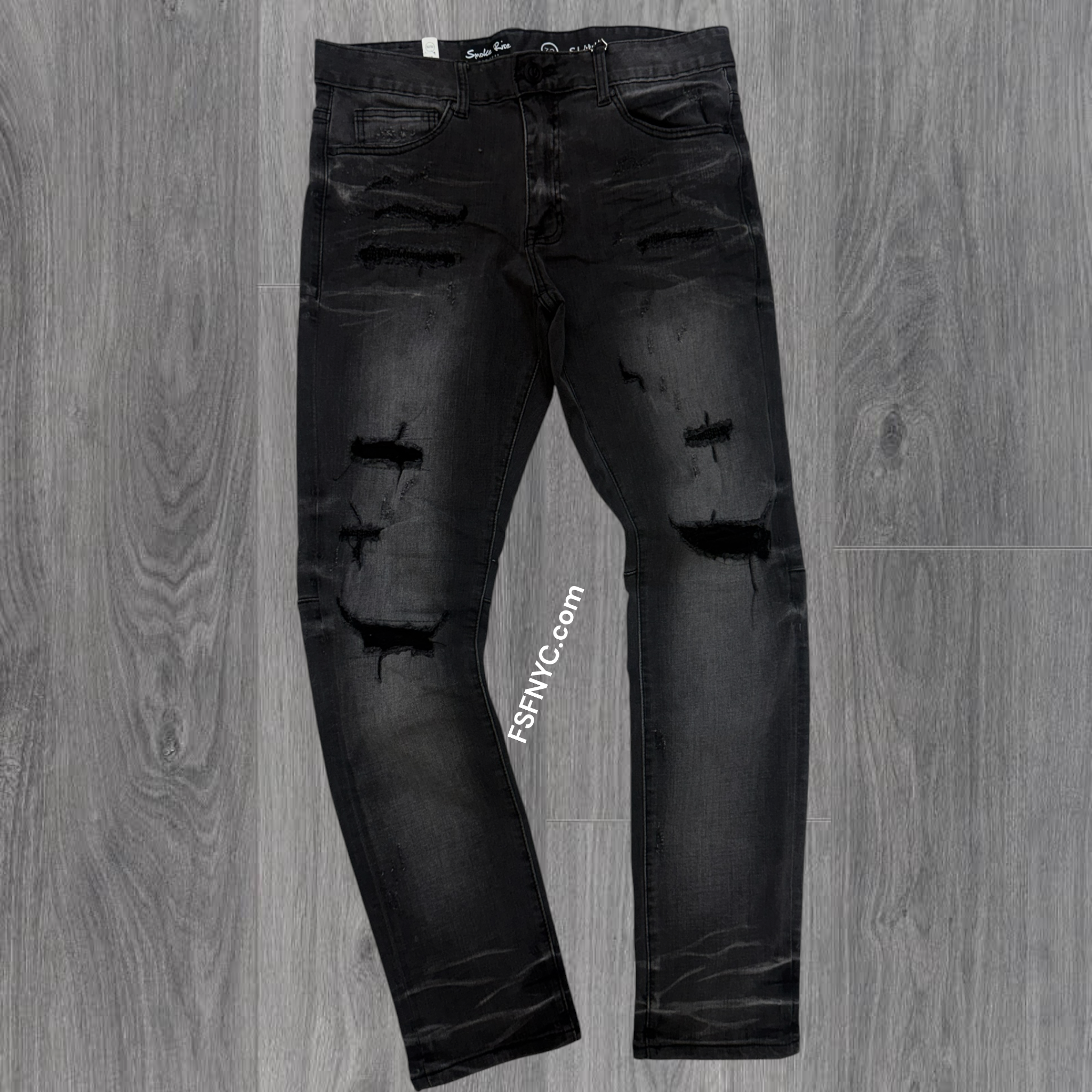 Rise - Vintage Wash Denim - Kuma Black - 23733