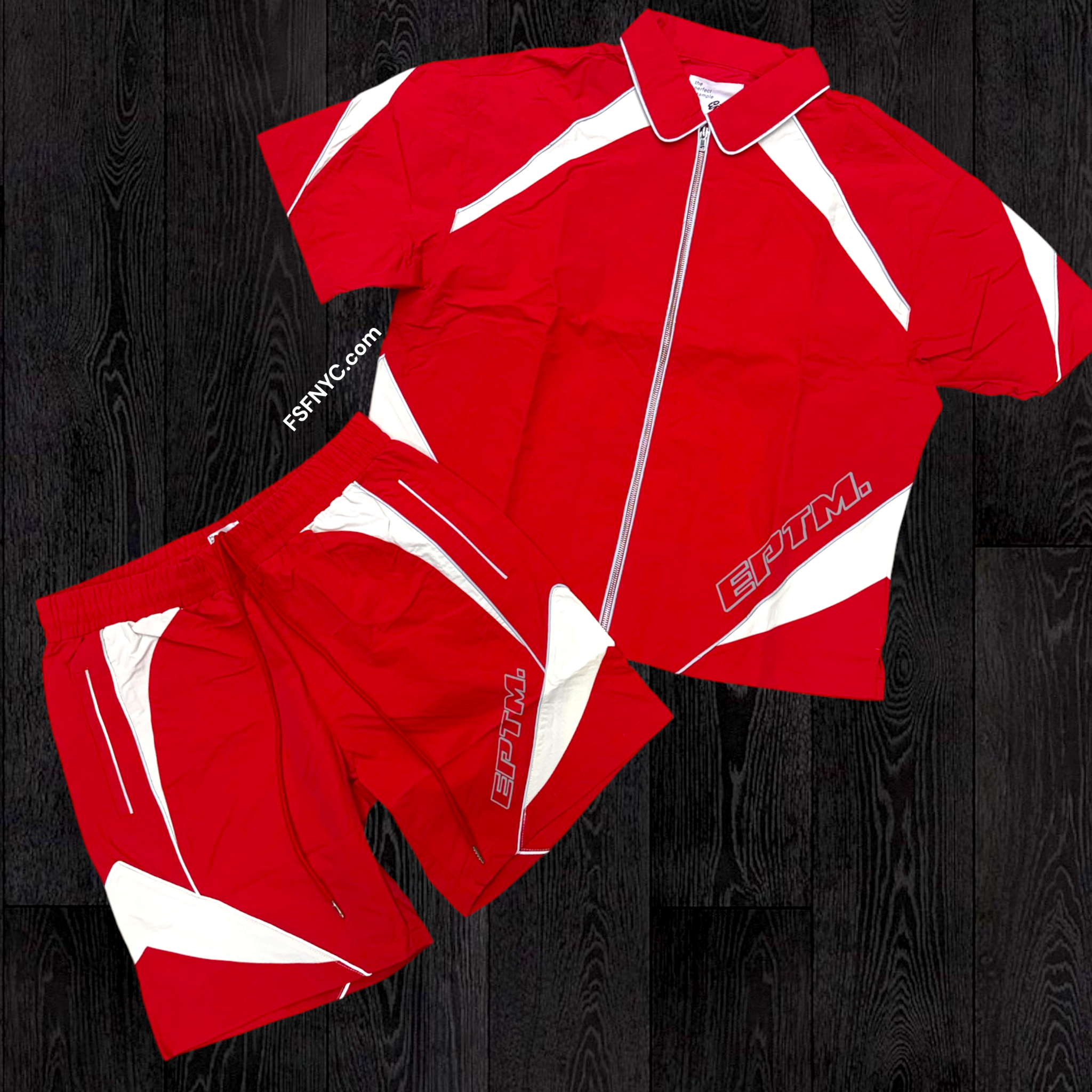 EPTM - Windbreaker Short Set - Red -713