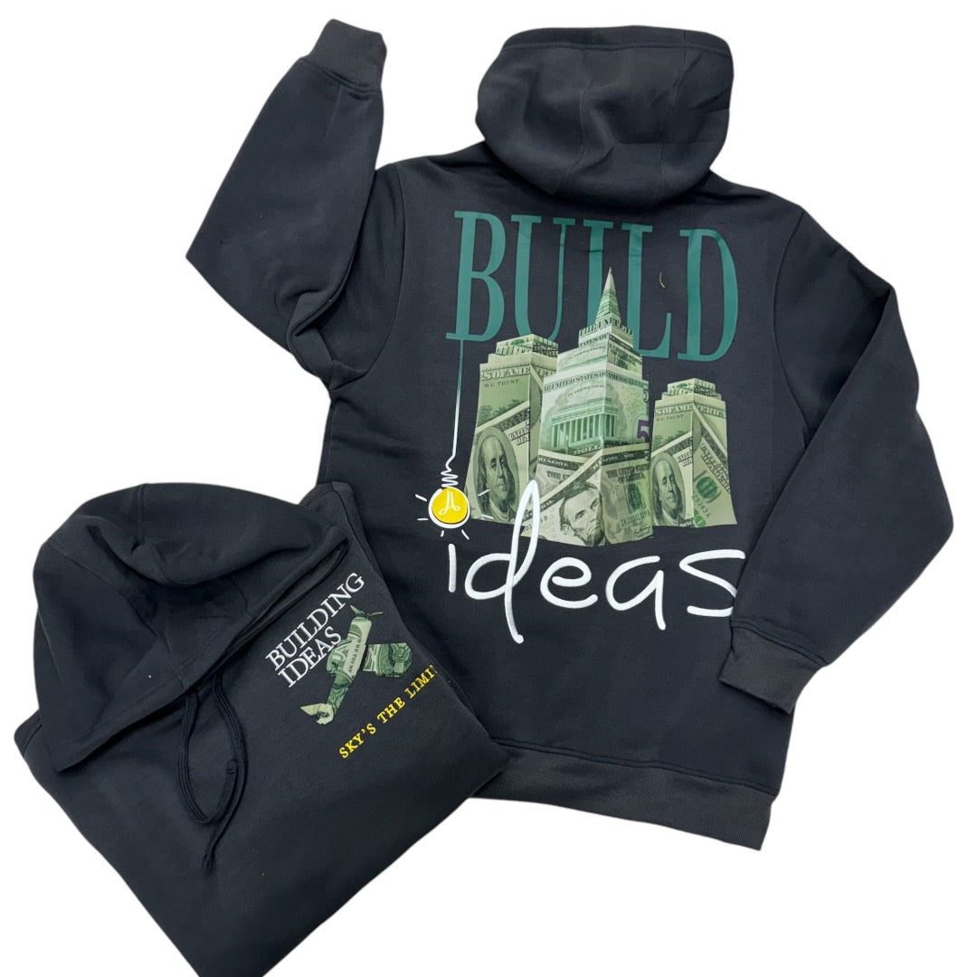 Build Ideas Hoodie Charcoal 332