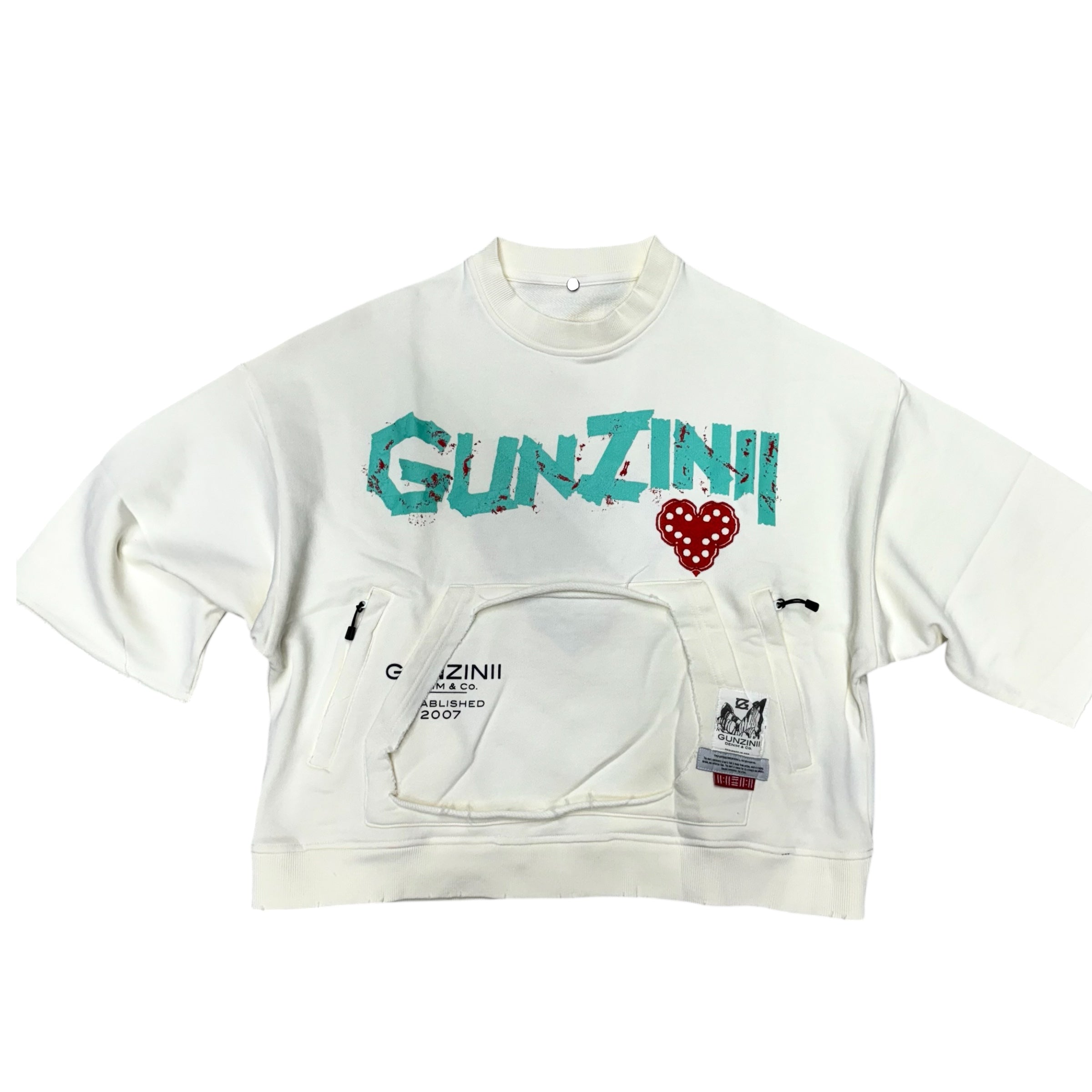 Gunzinii Heavyweight Cut Off Top Cream GZ669 M