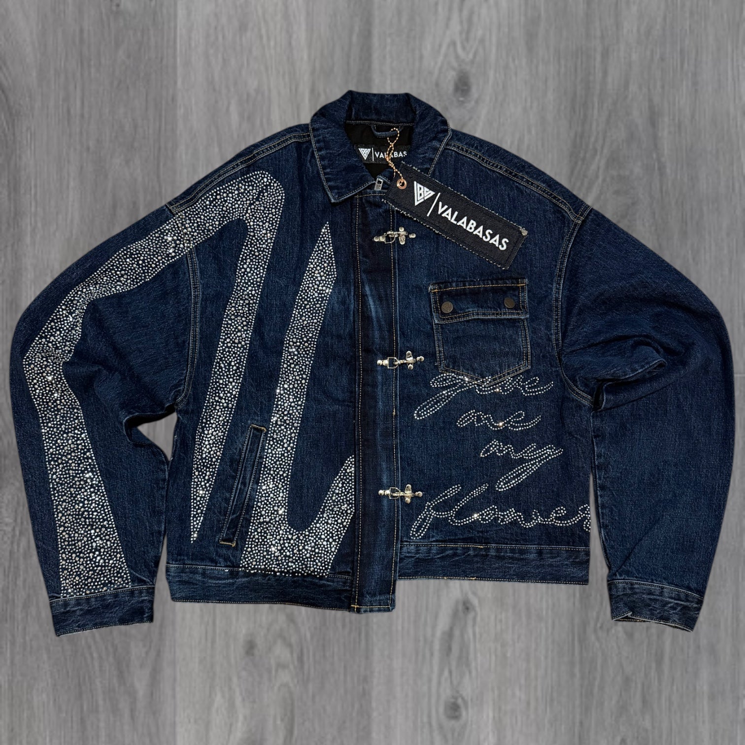 Valabasas - Encrypted Denim Jacket - Blue - 1039
