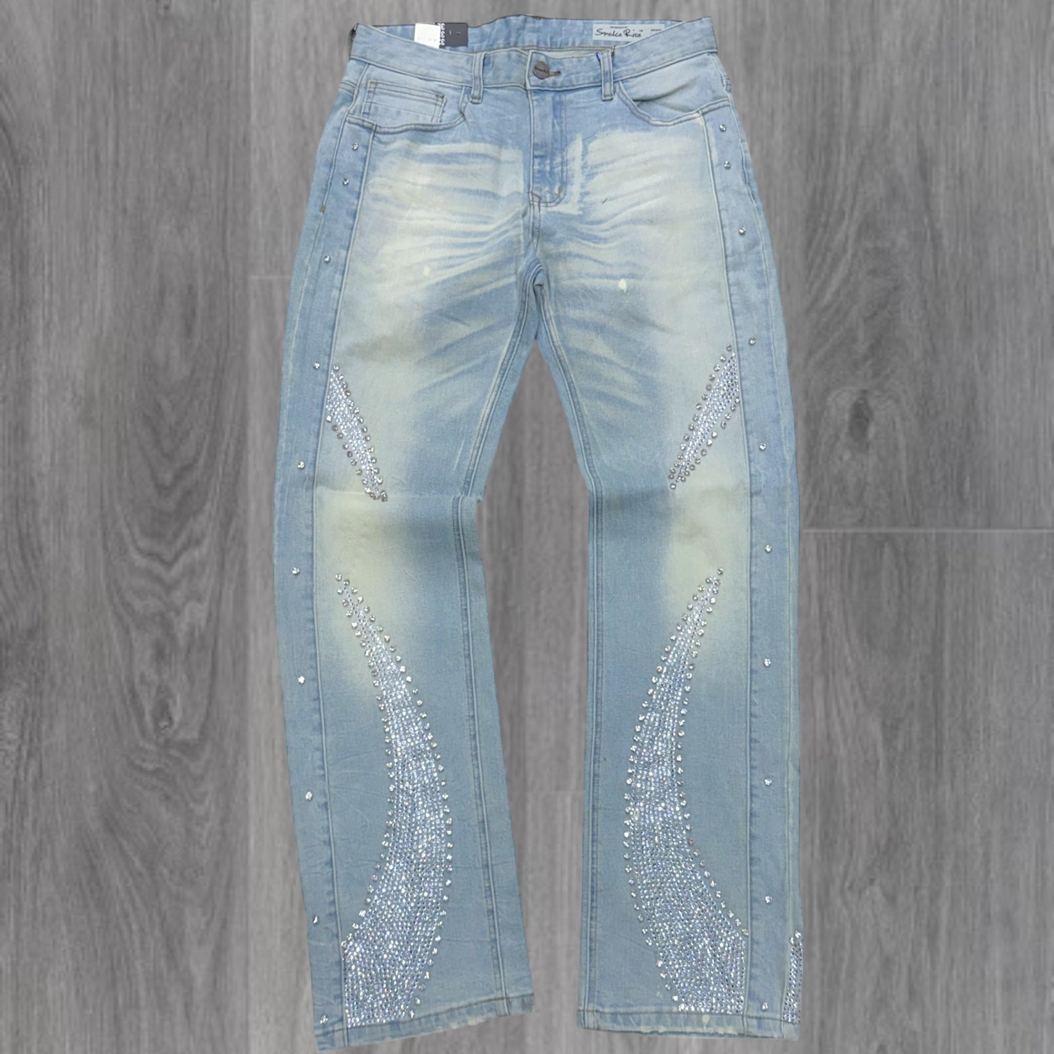 Rise - Crystal/Rhinestone Denim - Hop.Blue - S449