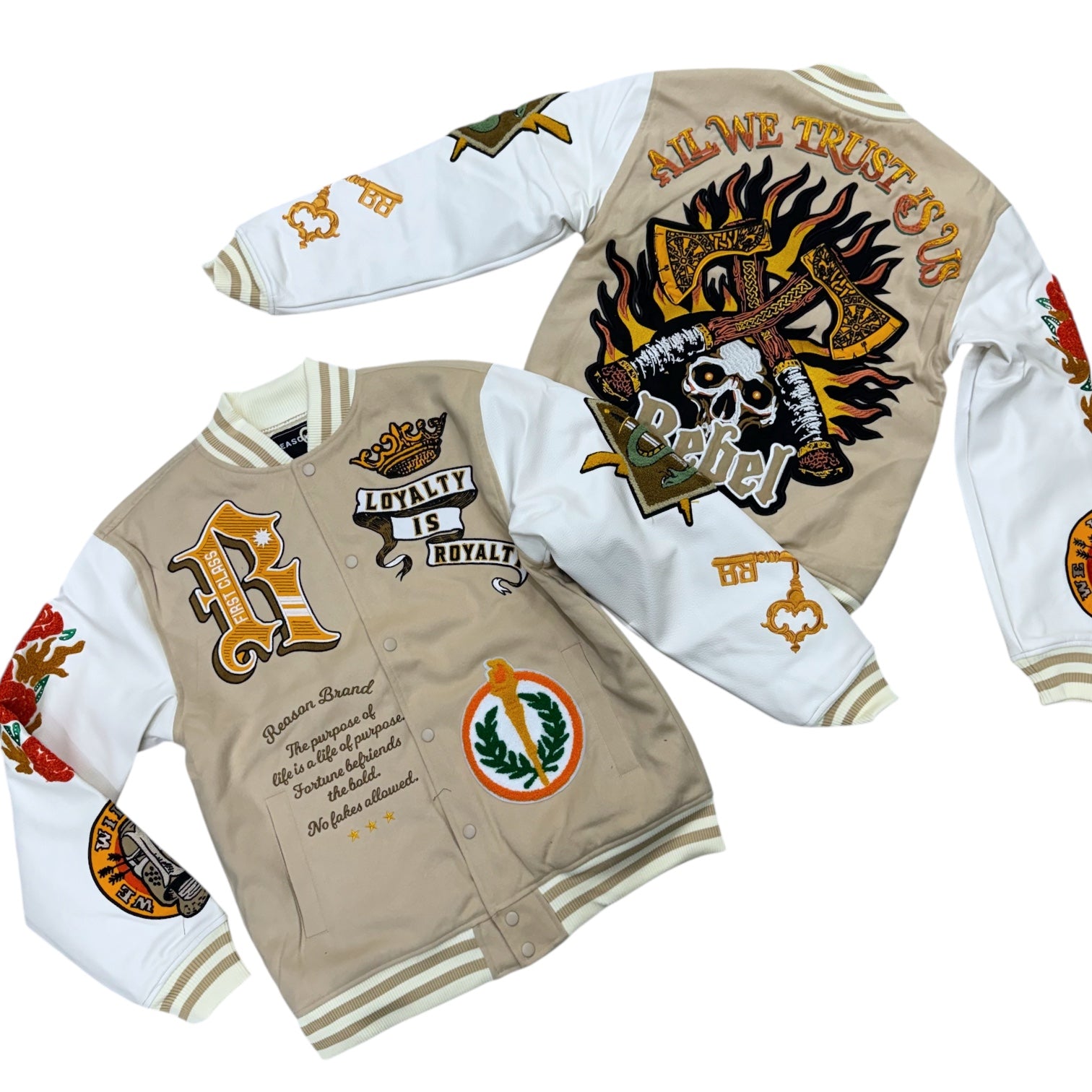 Reason - varsity Jacket Loyalty - khaki