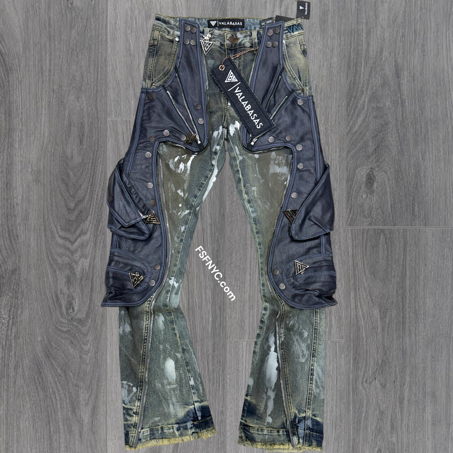 Valabasas - Stacked Royal Guard  Jeans - Dirty Blue  wash- 1130