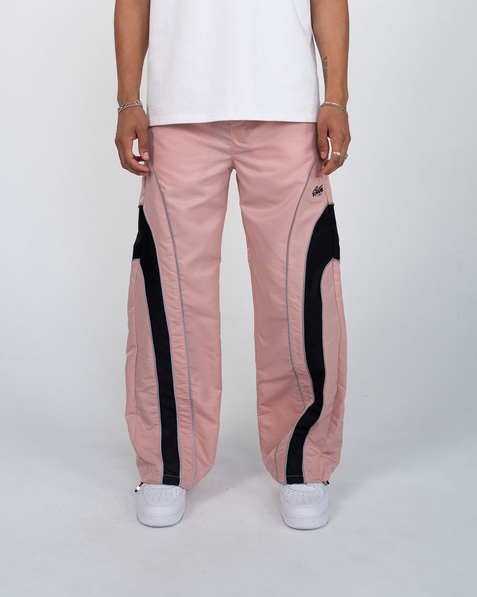 EPTM Stacked Pasadena Nylon Pants Dusty Pink