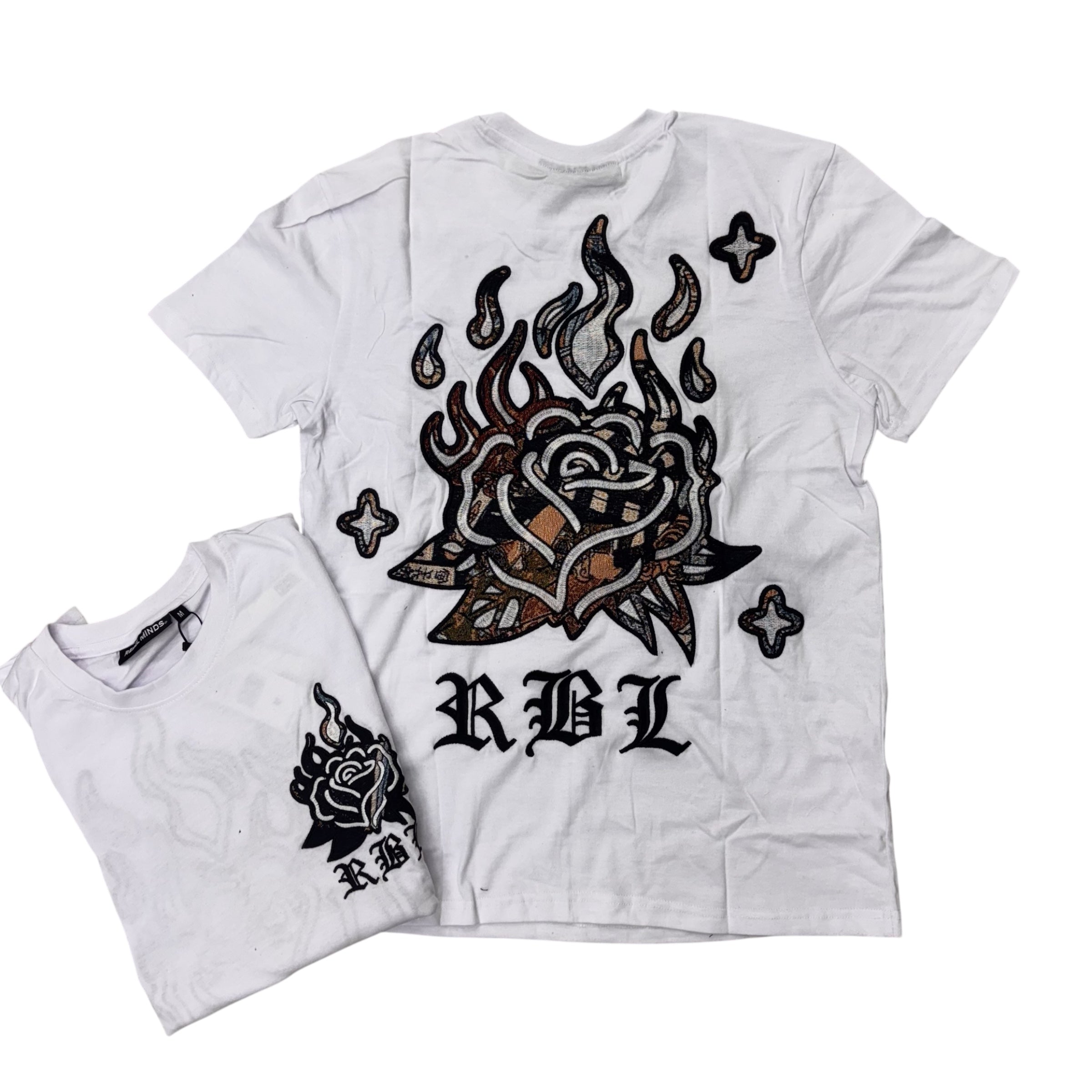 Rebel  Jaquard T-Shirt White 136