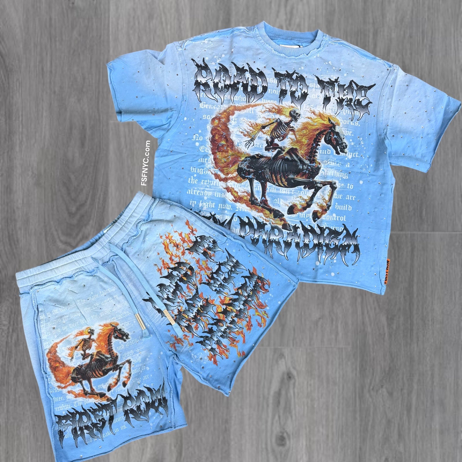 FR - The Ride Fire Cut Off Short Set - Blue -