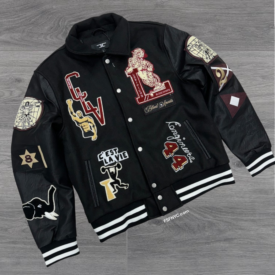 JC Varsity Jacket Black 91648