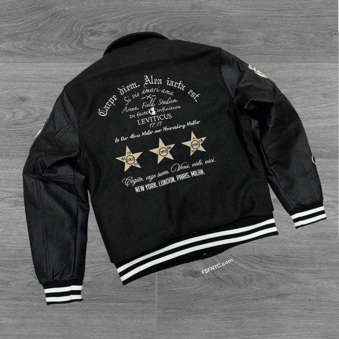 JC Varsity Jacket Black 91648