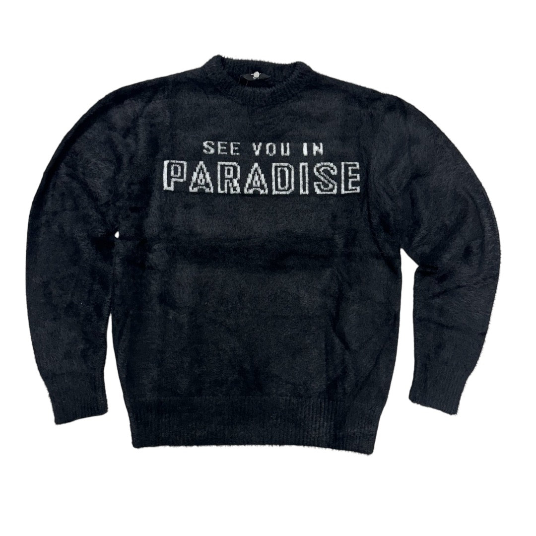 JC Mohair see you in Paradise Sweater Black 3979