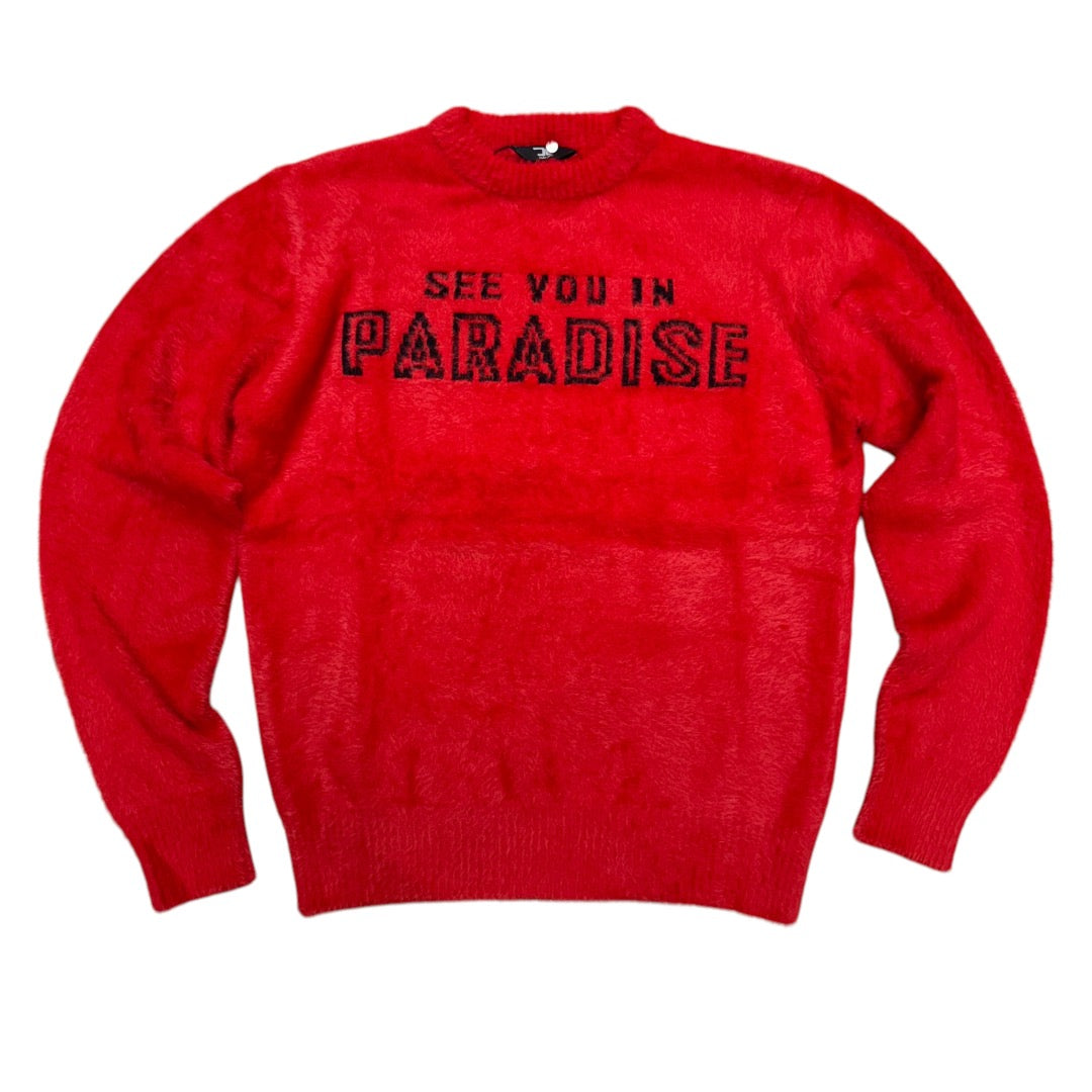 JC Mohair see you in Paradise Sweater Red 3979